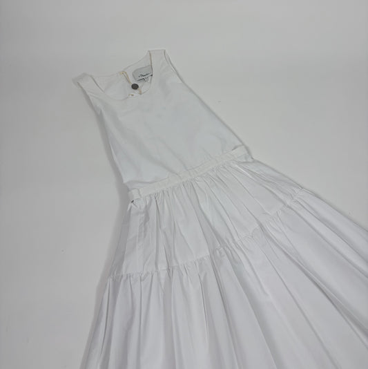 Phillip Lim White Poplin Maxi Dress