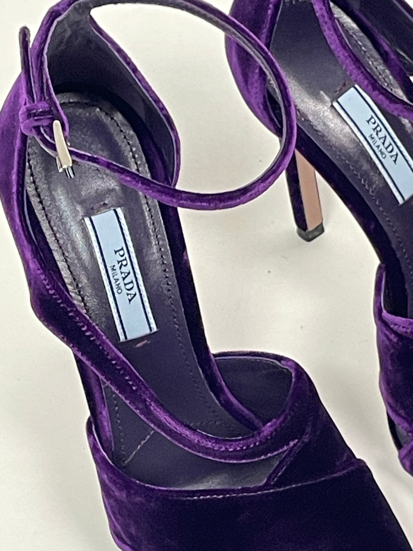 Prada velvet heels