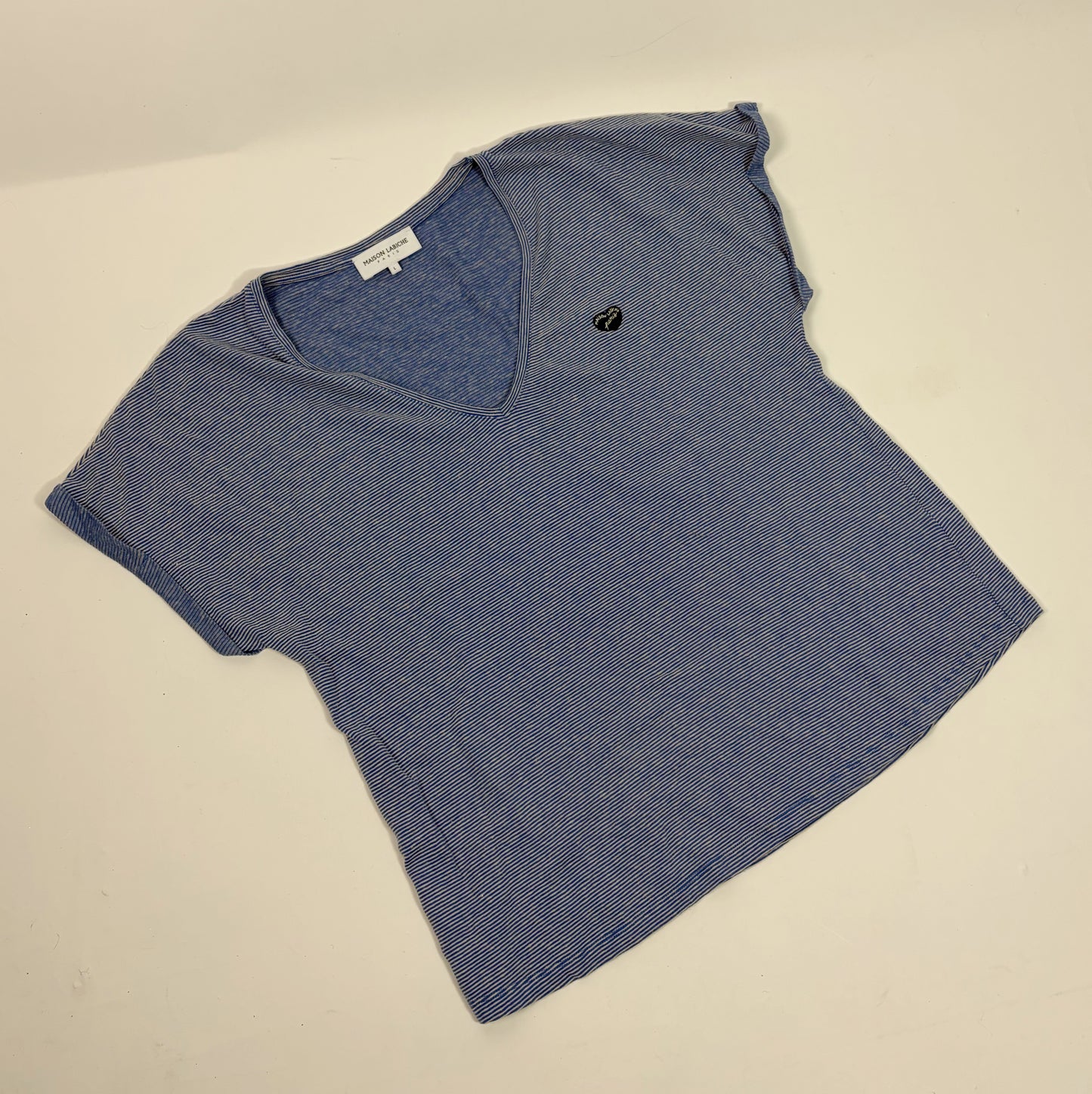 Maison Labiche Blue Striped Top