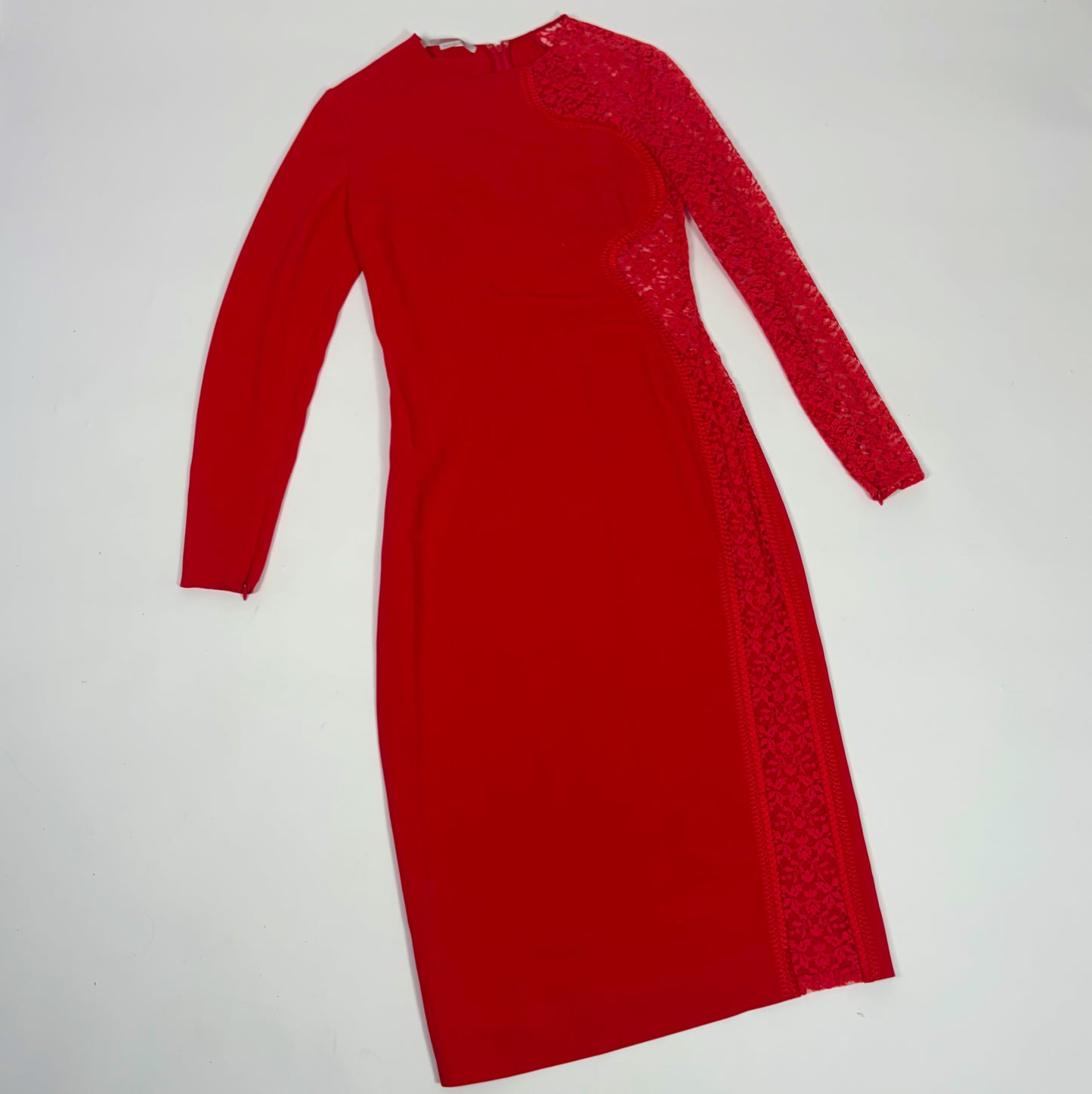 Stella McCartney Red crepe and lace Dress