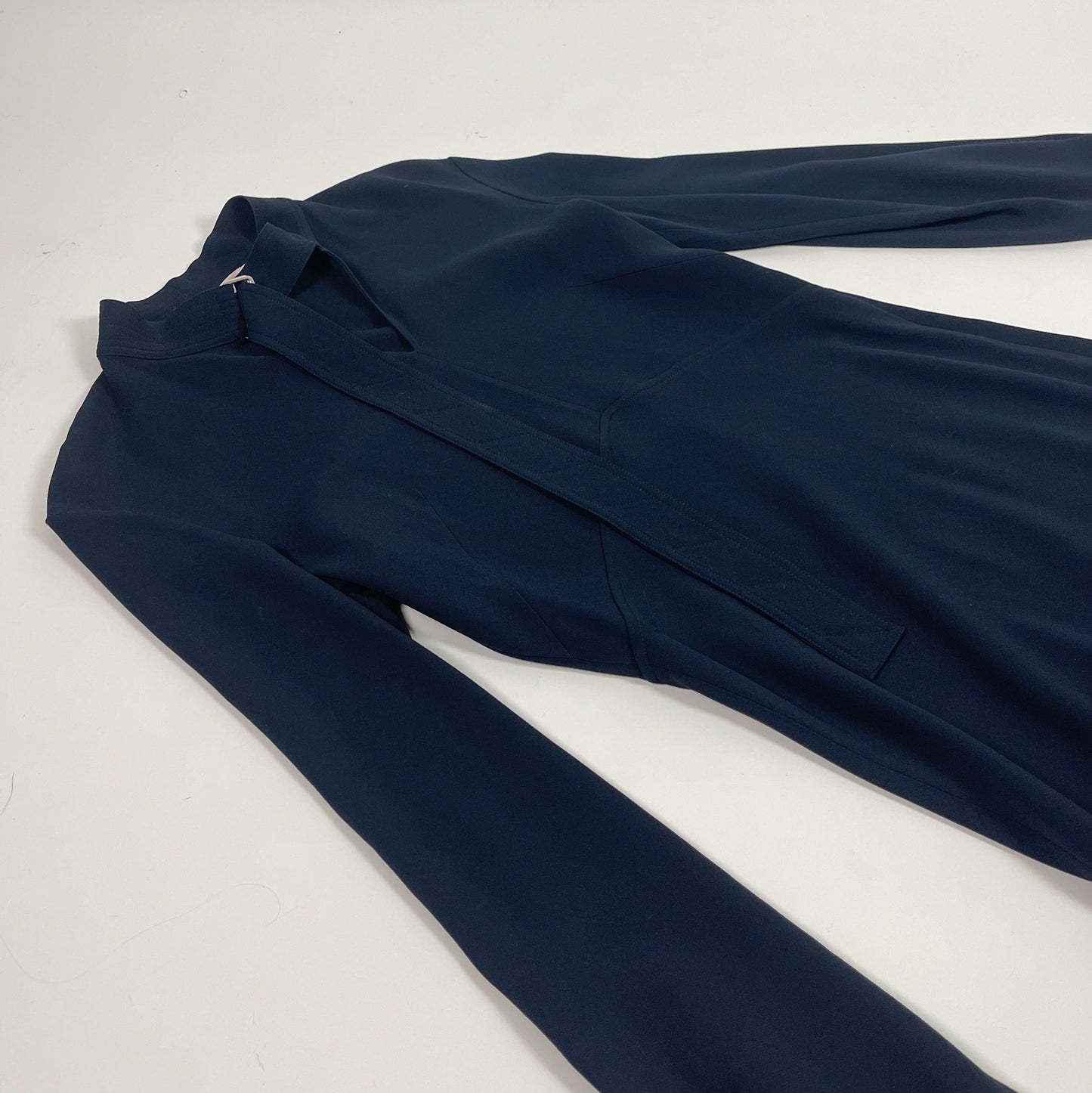 Victoria Beckham Navy Blue Midi Dress