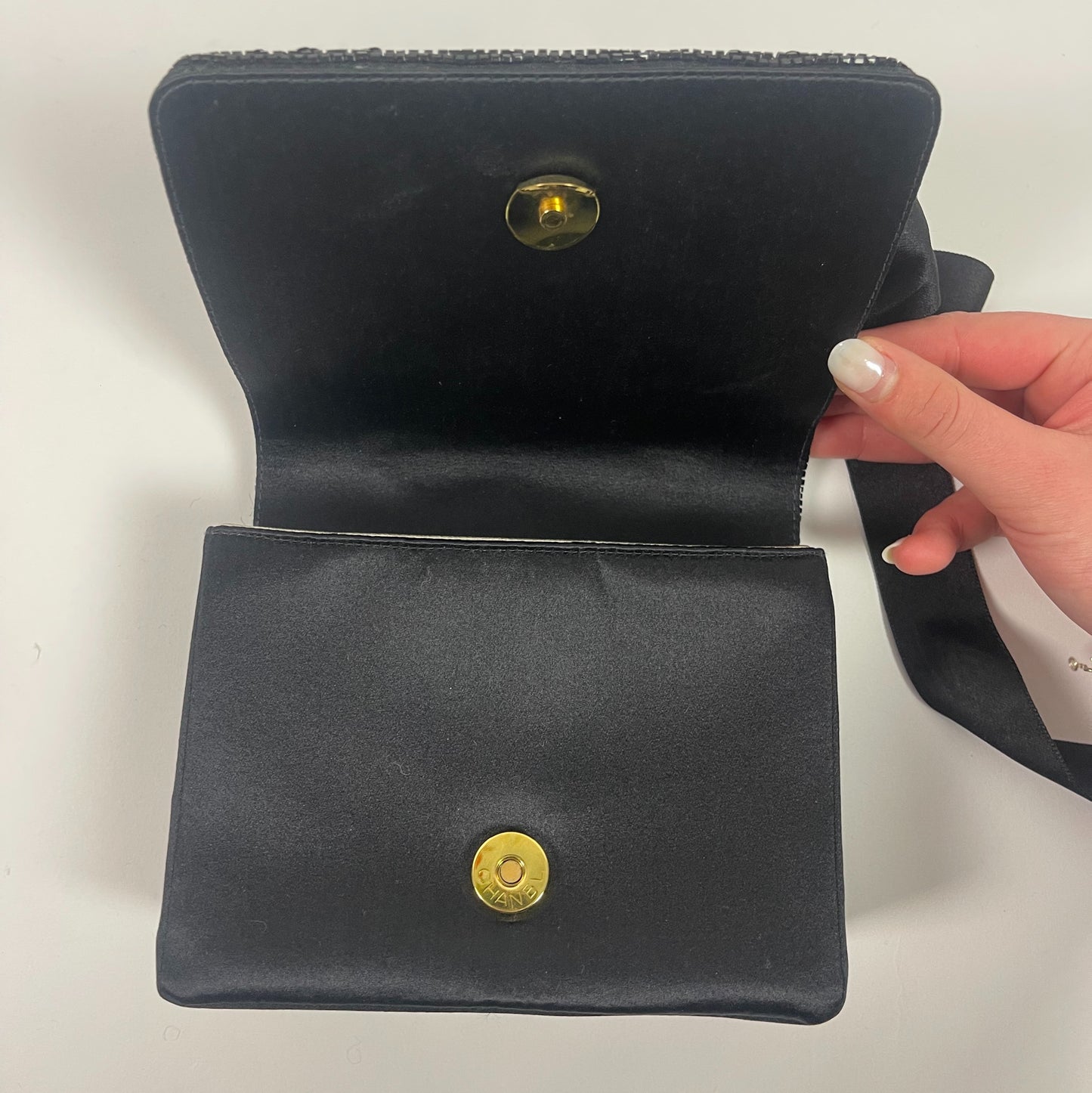 Chanel Black Sequin Handbag