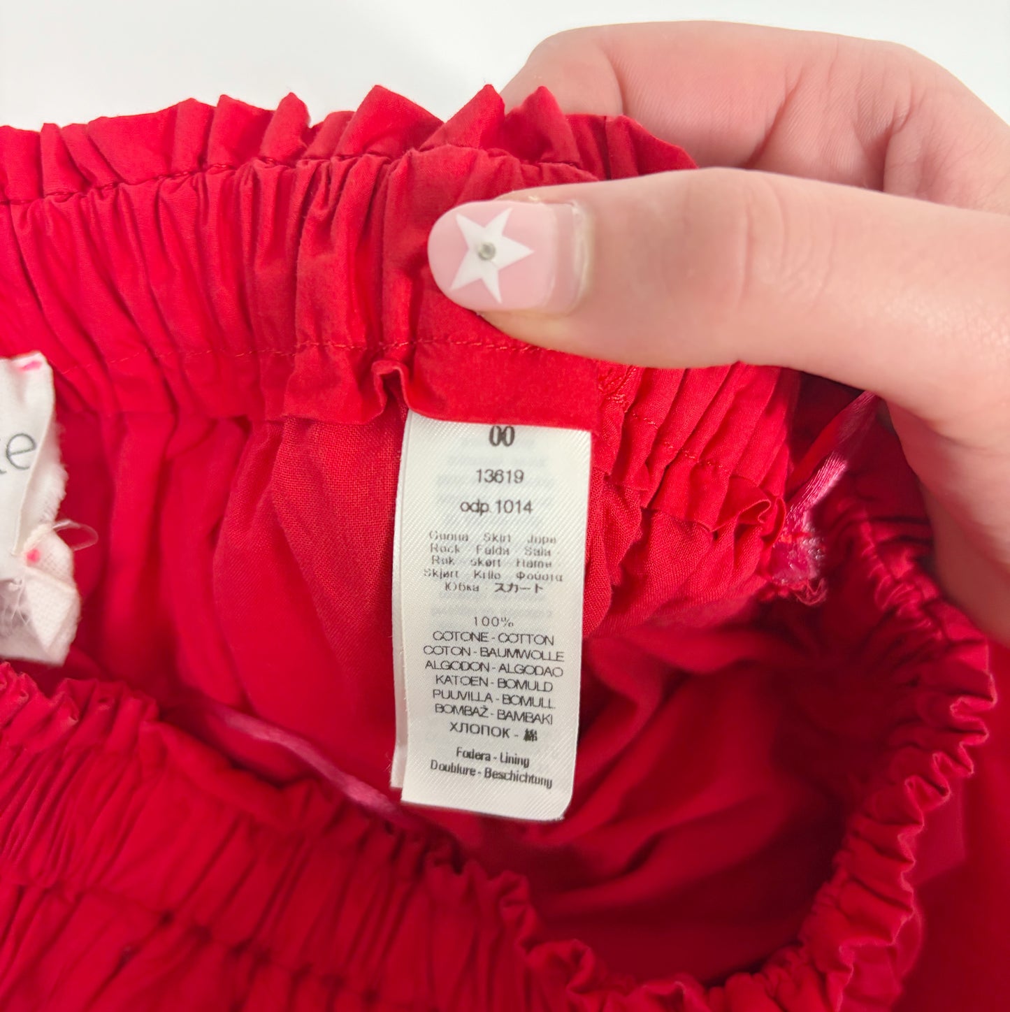 Forte Forte Red Cotton Skirt