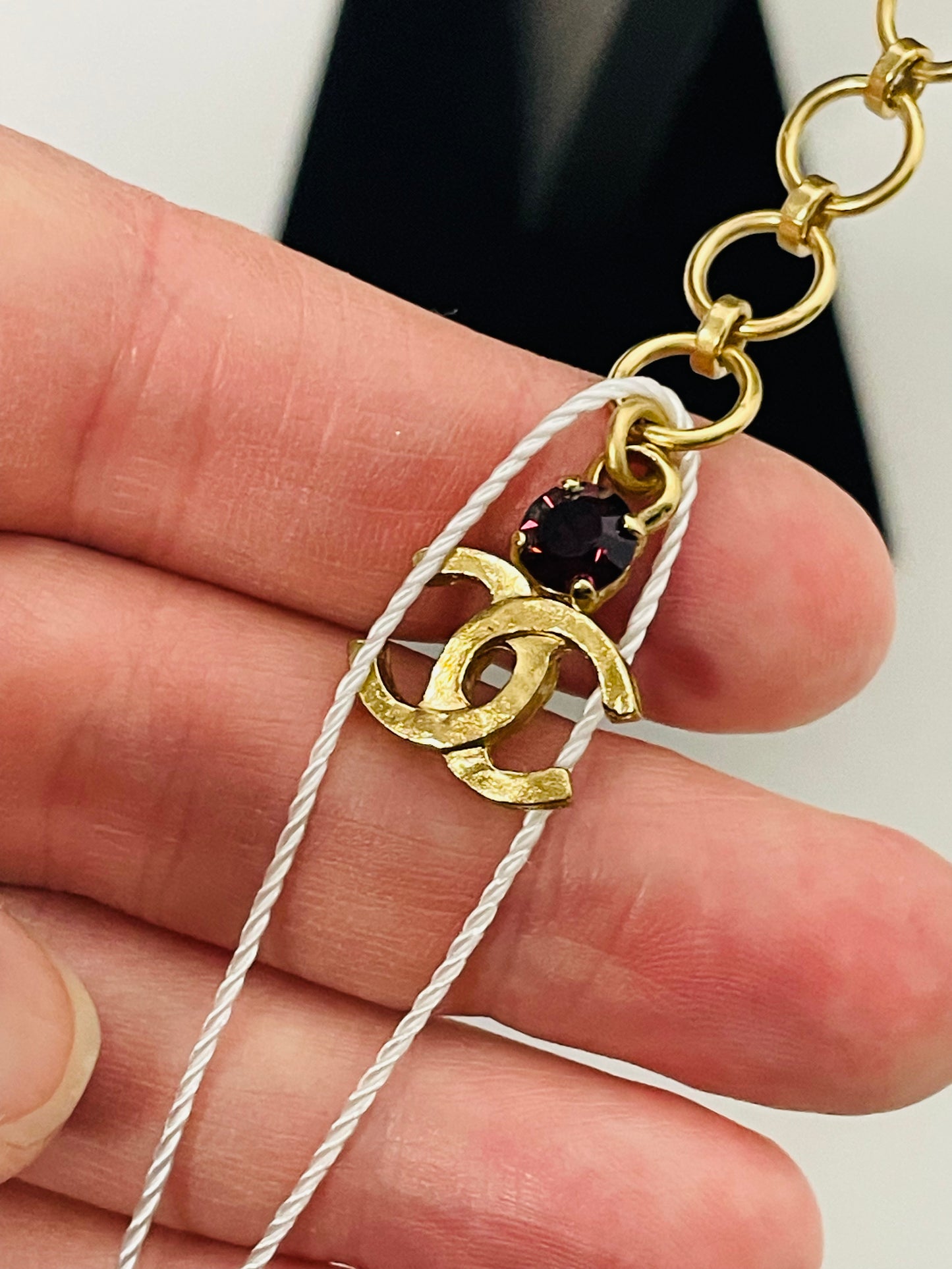 CHANEL jewel CC necklace