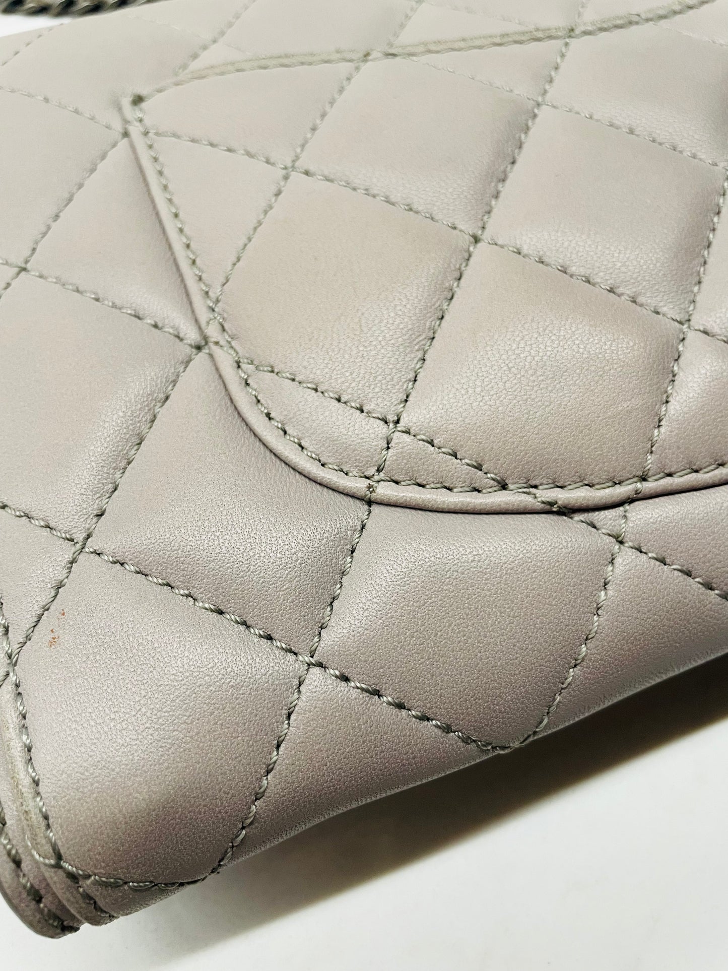 CHANEL lambskin single flap small