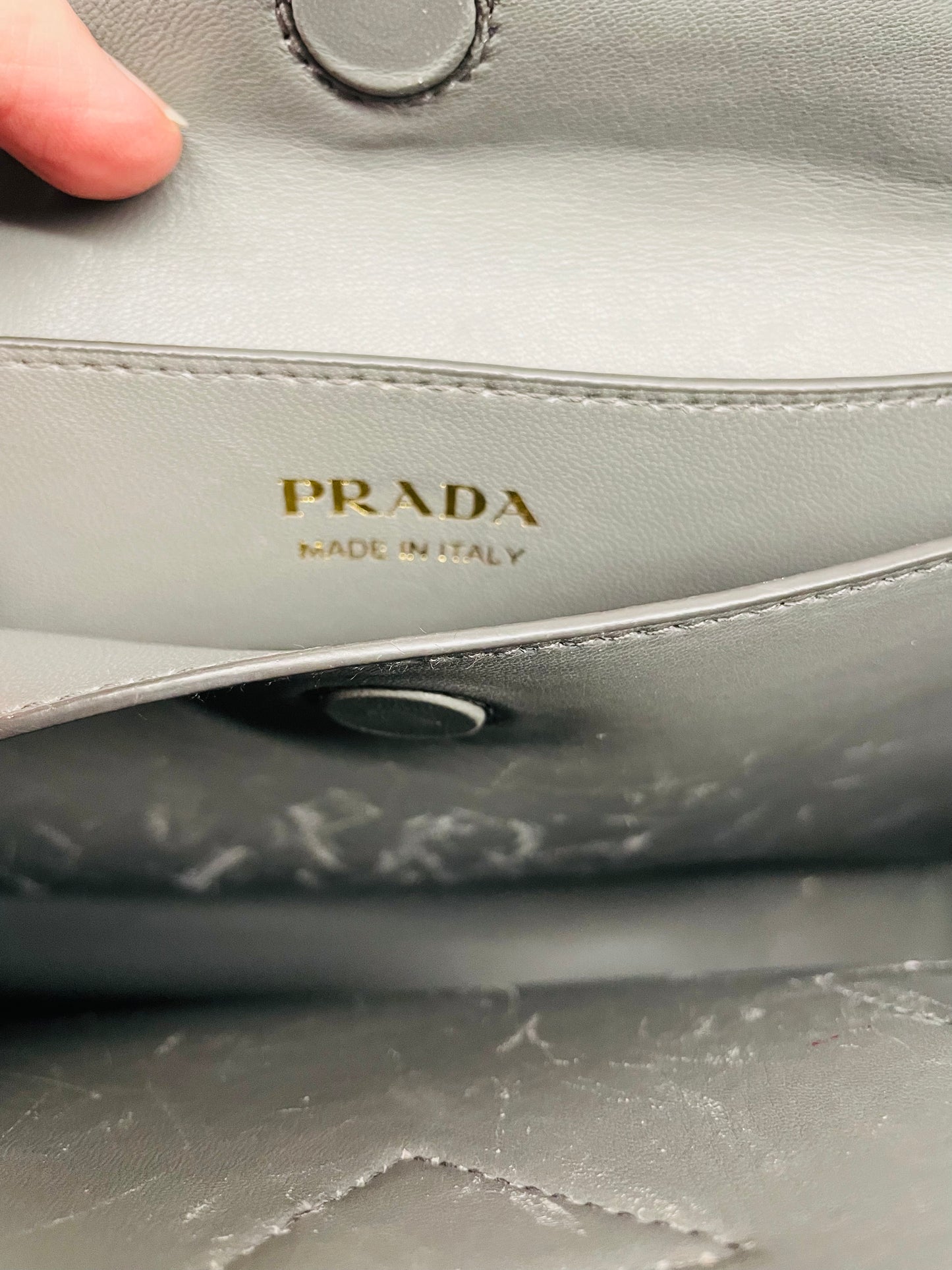 Prada double flap saffiano