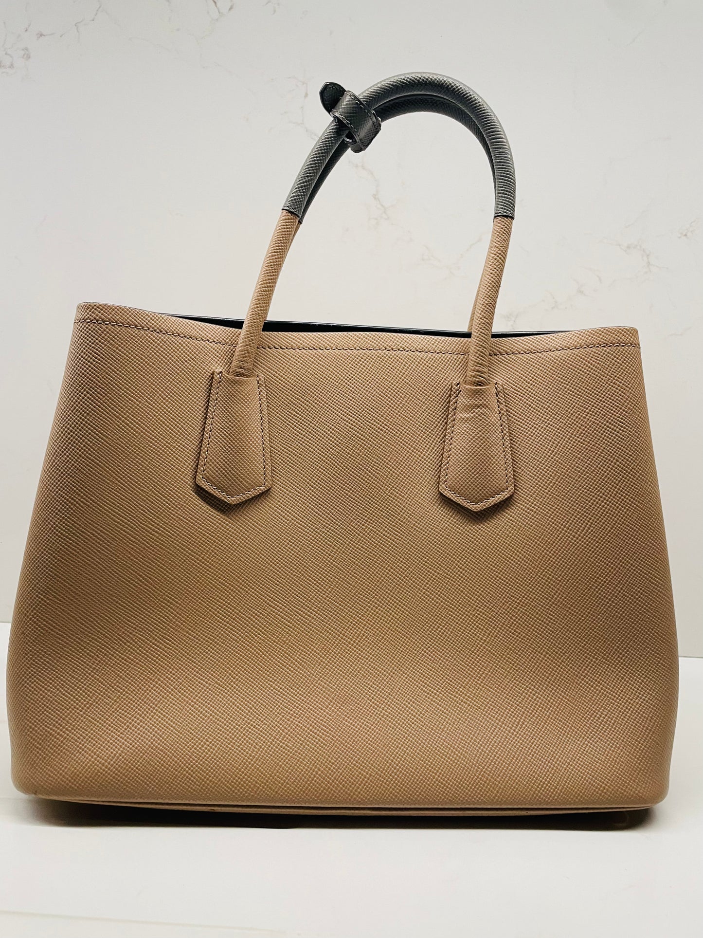 Prada double flap saffiano