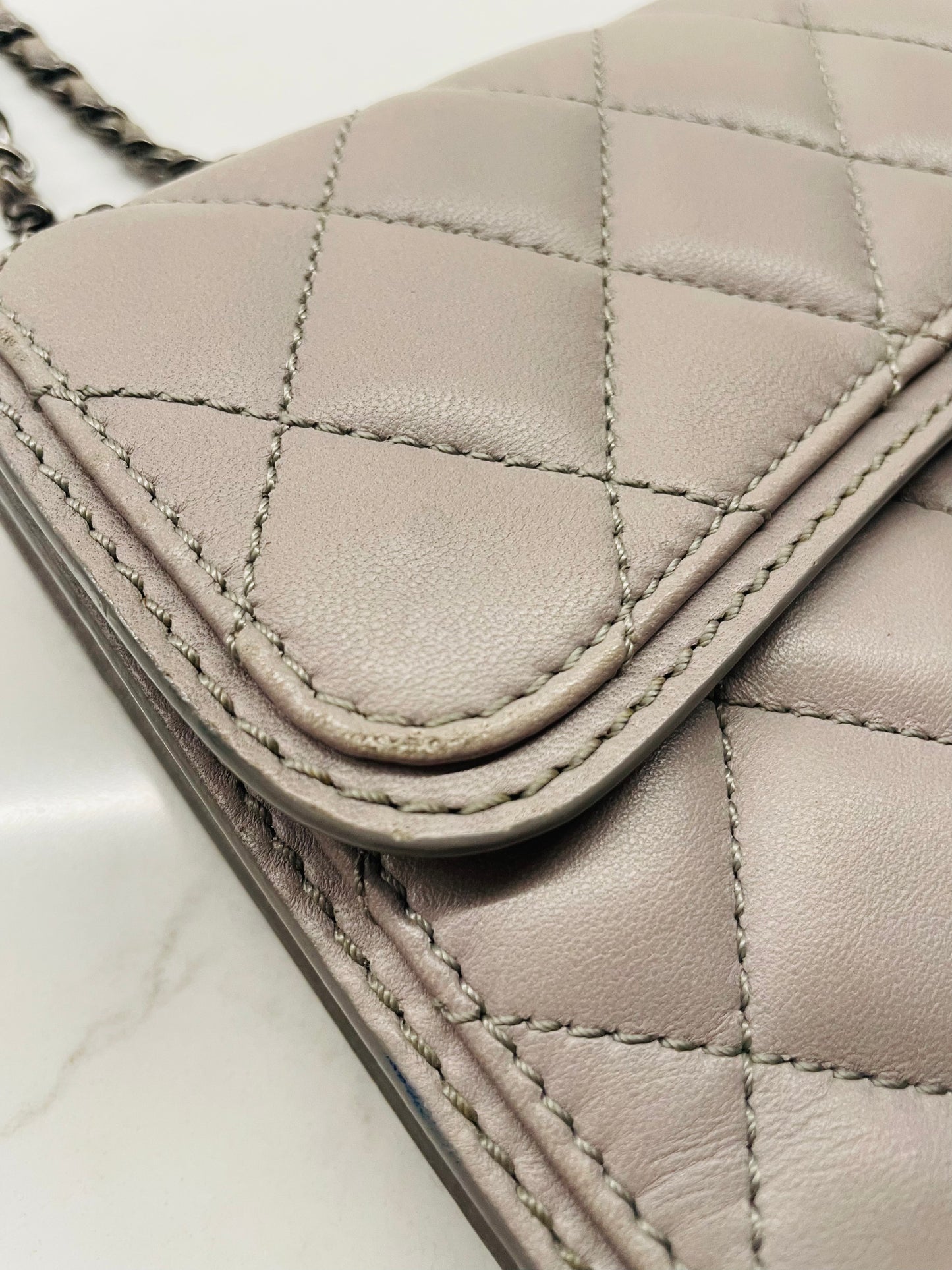 CHANEL lambskin single flap small