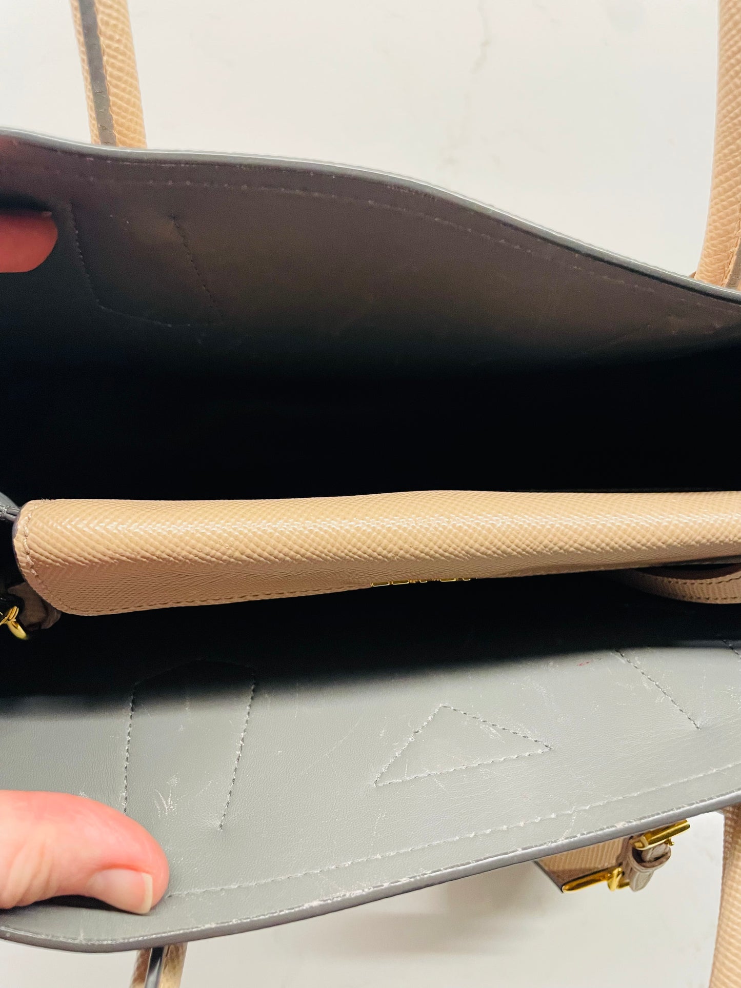 Prada double flap saffiano