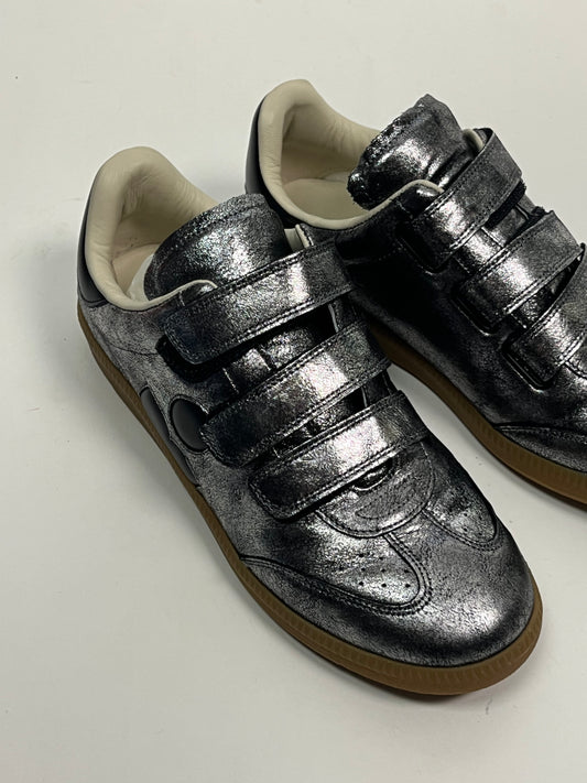 Isabel Marant Beth silver sneakers size 39