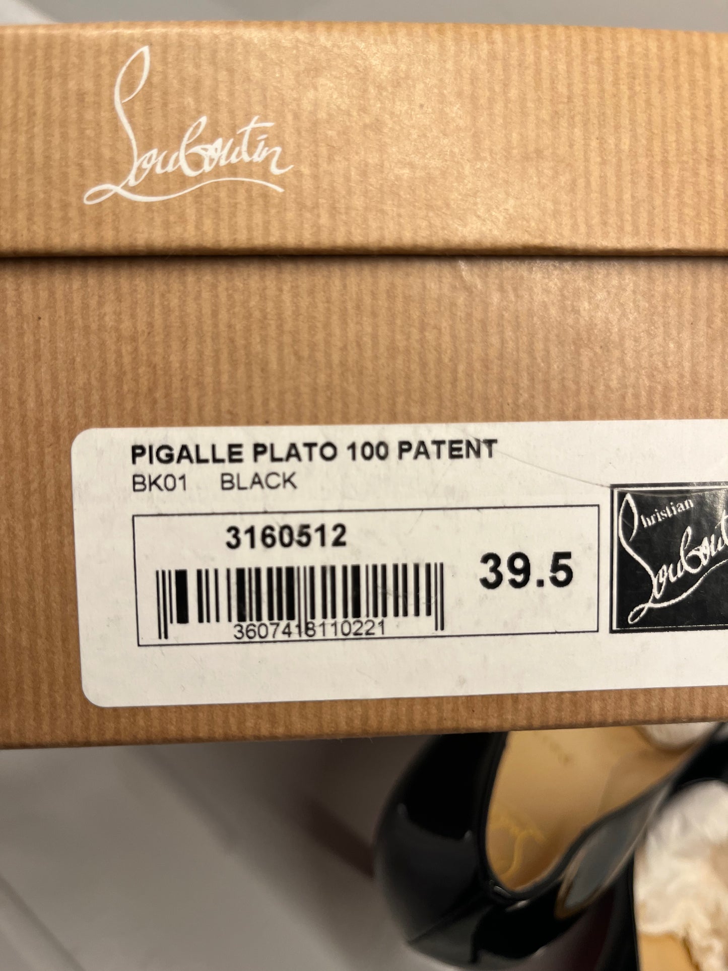 Christian Louboutin Pigalle patent 100 size 39.5