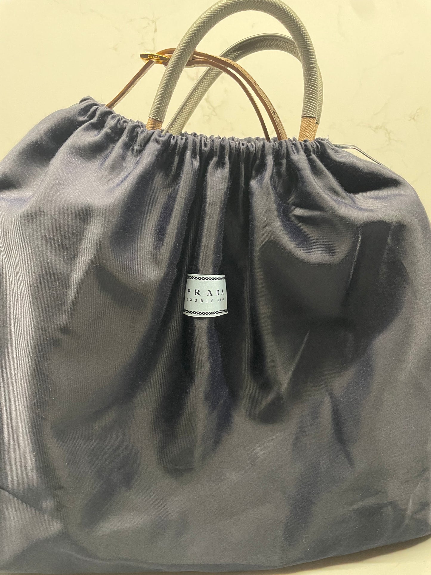 Prada double flap saffiano