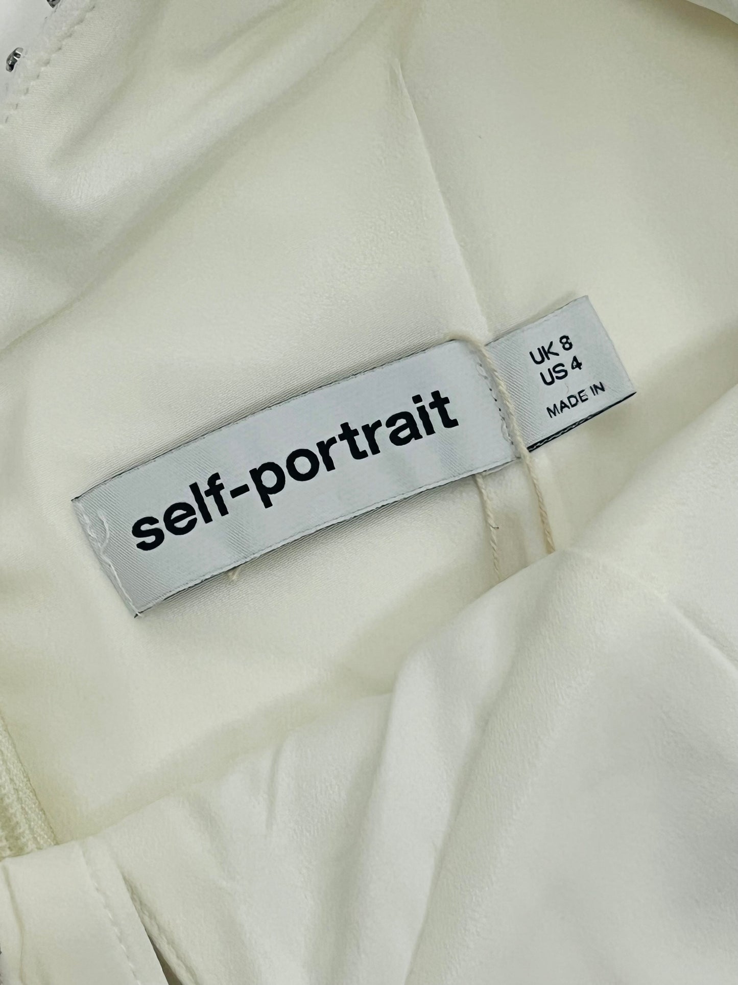 Self Portrait white dress