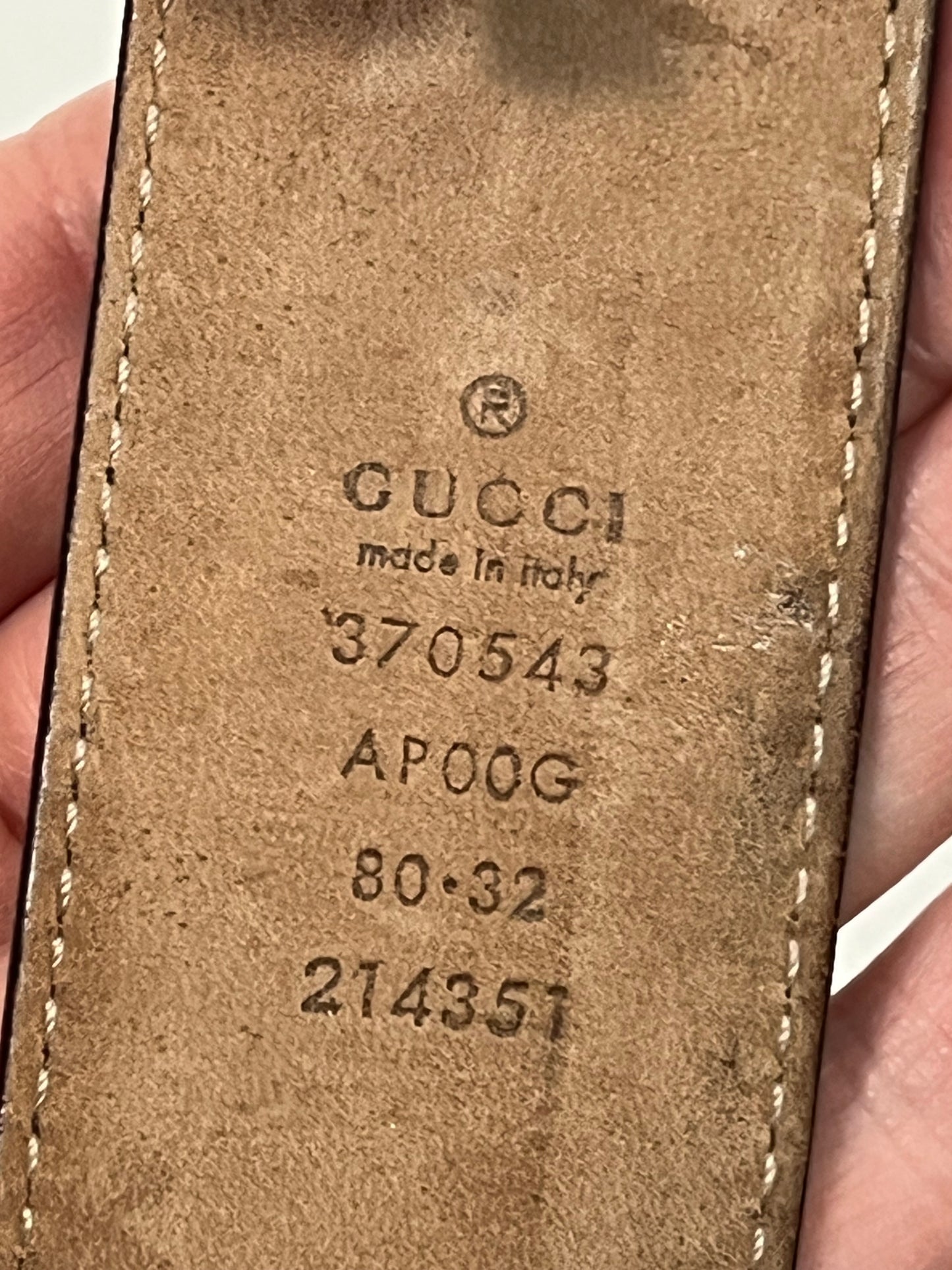 Gucci classic interlocking GG belt