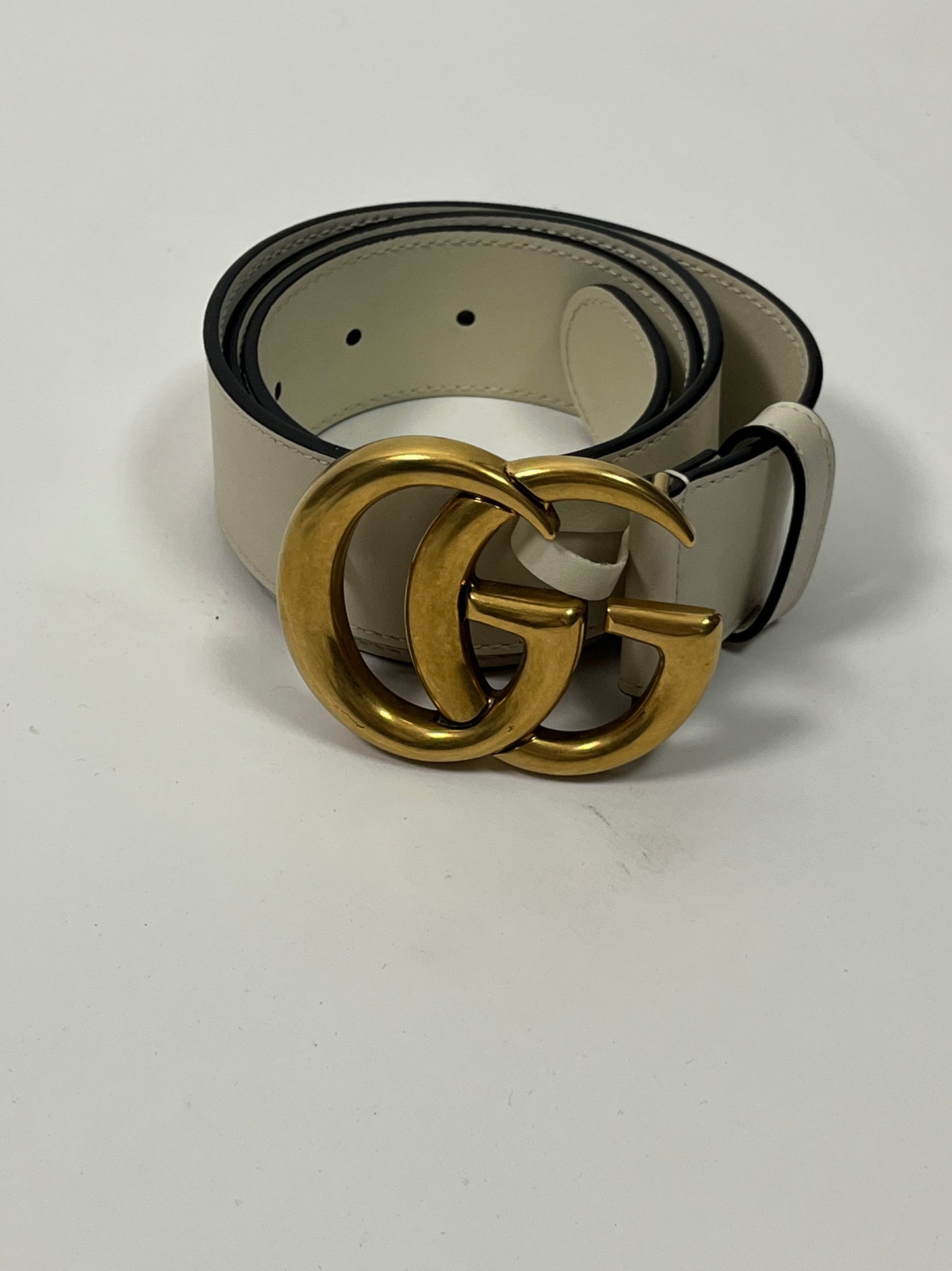 Gucci Marmont belt off white