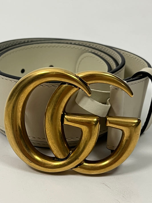 Gucci Marmont belt off white