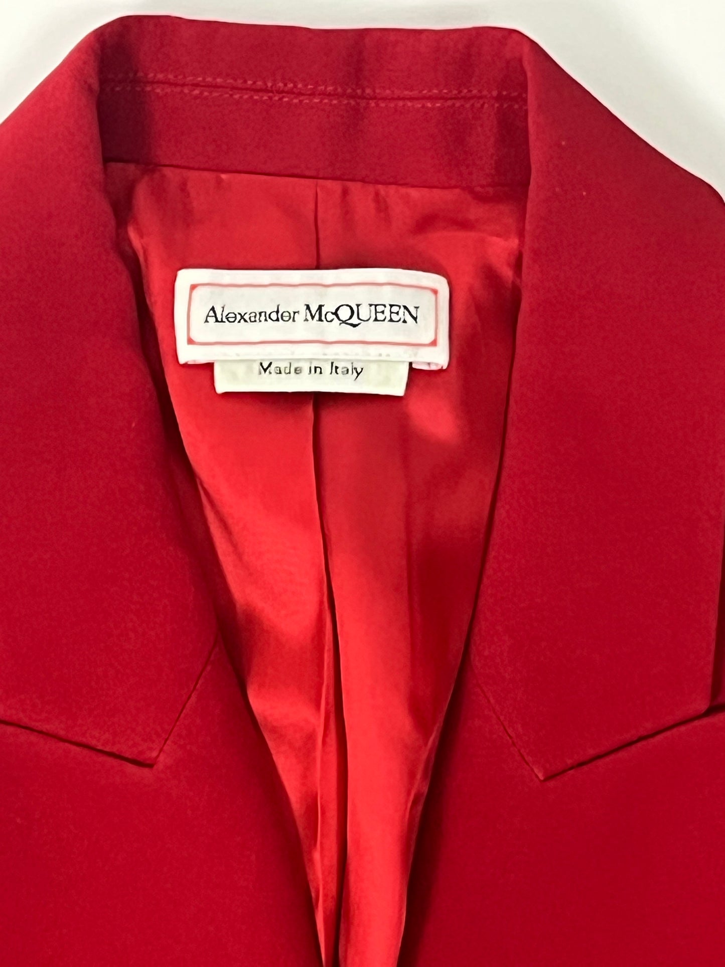 Alexander mcQueen leaf crepe drop hem jacket