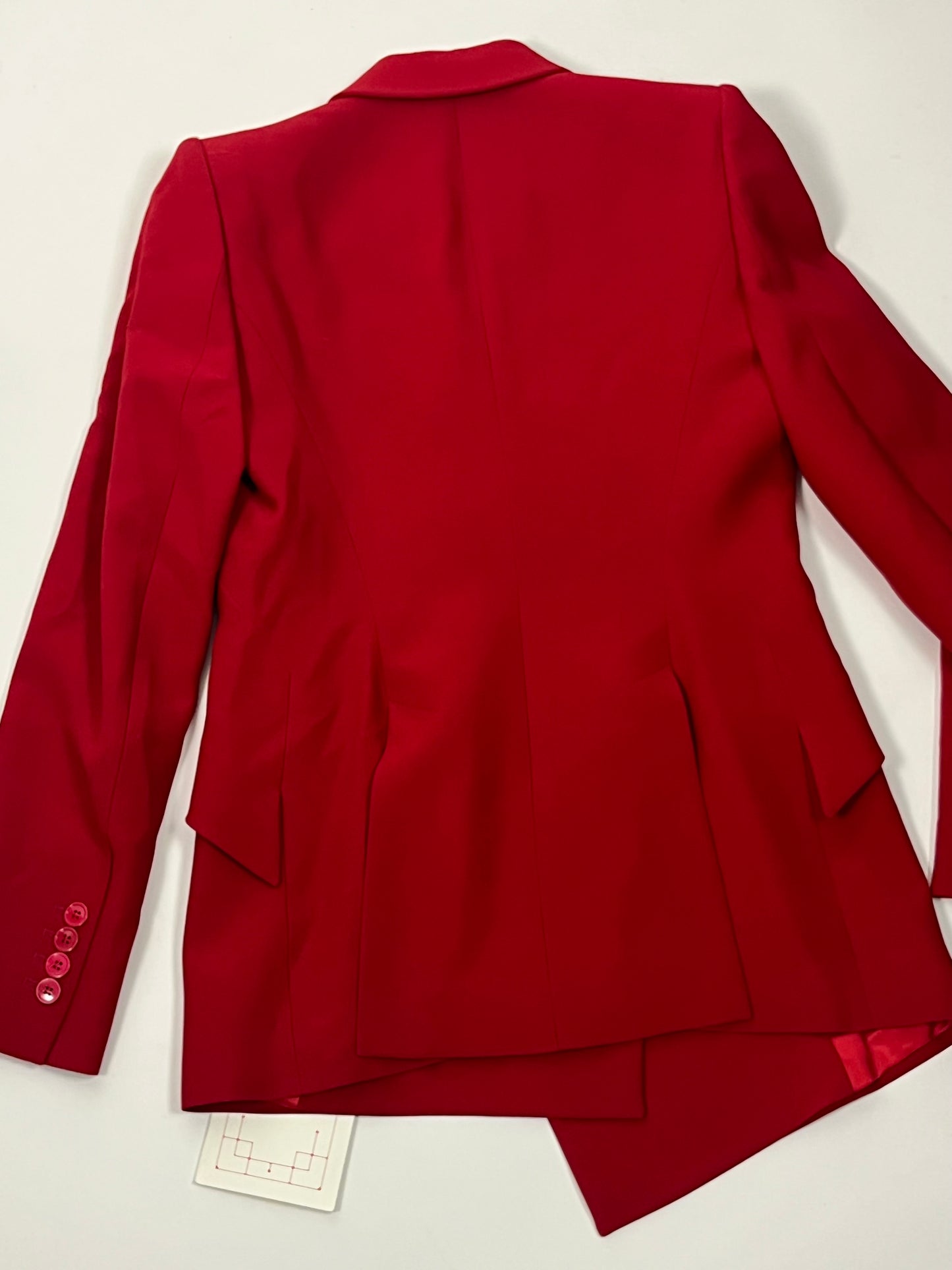 Alexander mcQueen leaf crepe drop hem jacket
