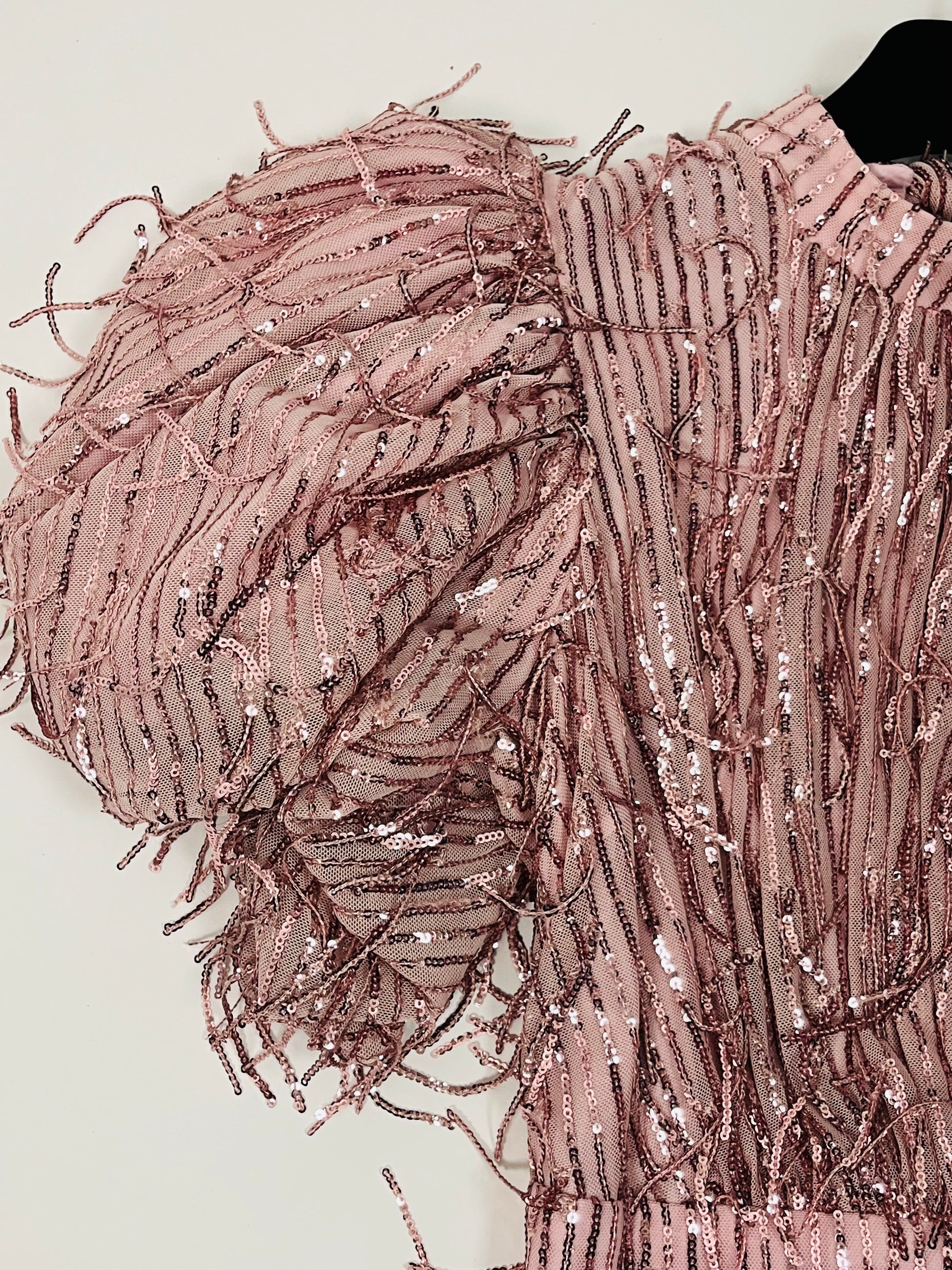 rotate sequin fringe dress Rotate By Birger Christensen Sequin Embellished Fringe Midi Tube Dress In Black - 57% Off