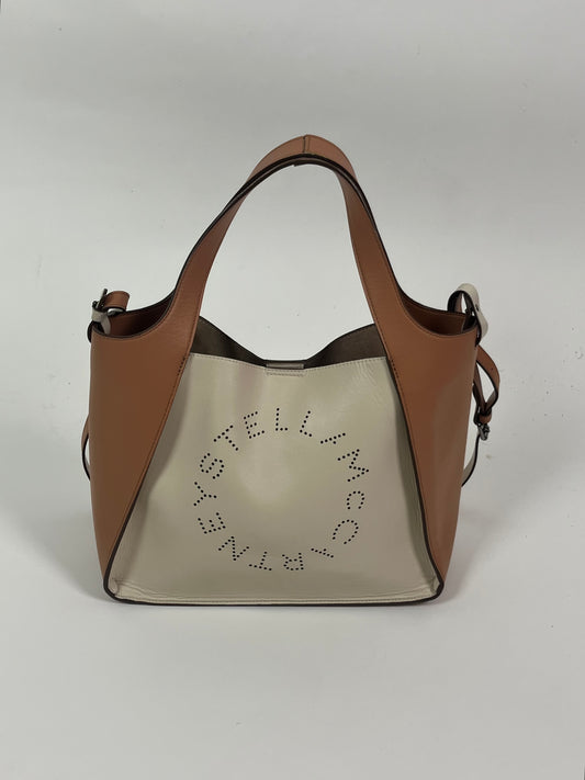 Stella Mccartney faux leather two tone tote