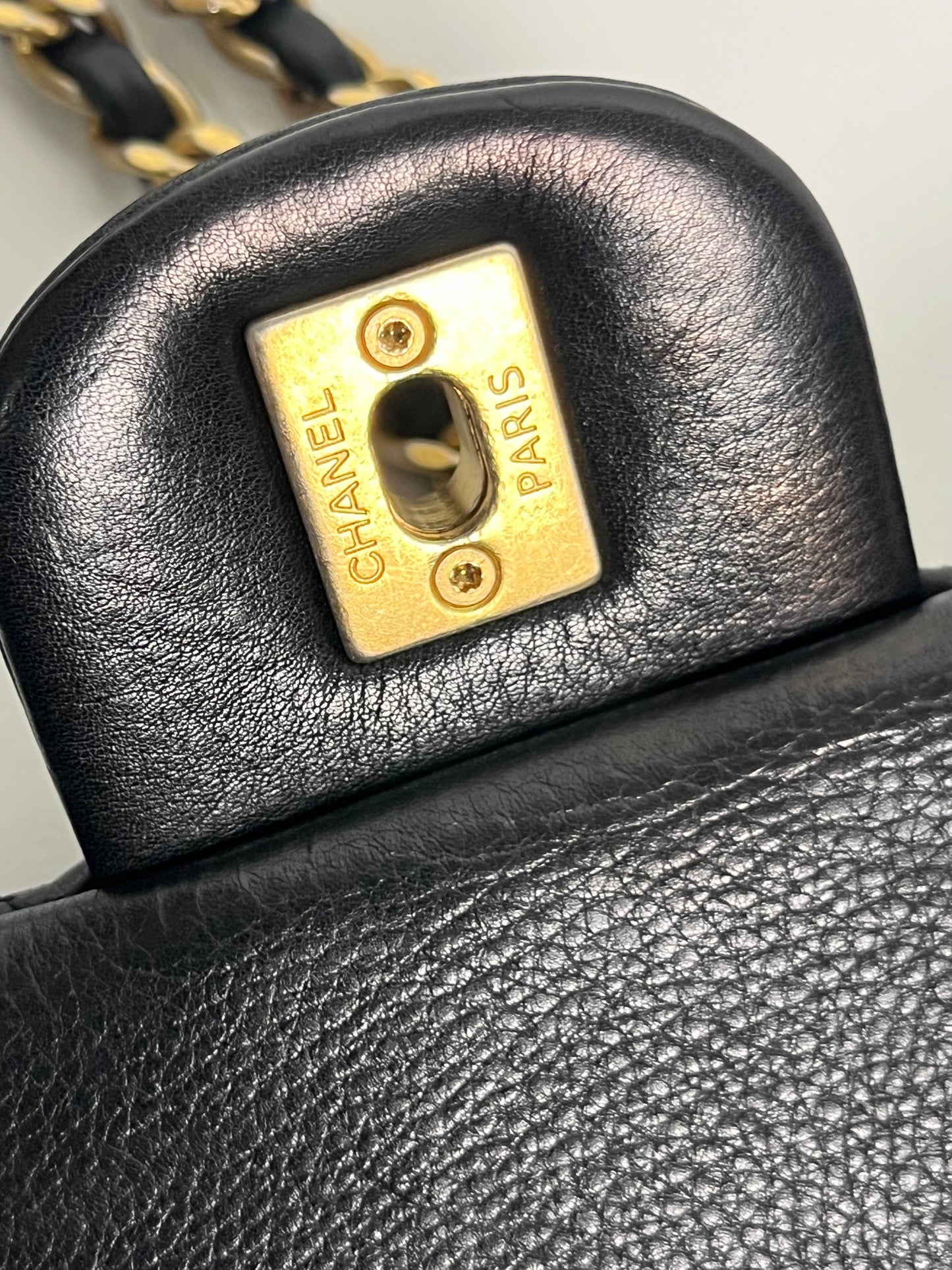 CHANEL rock the corner chevron flap.