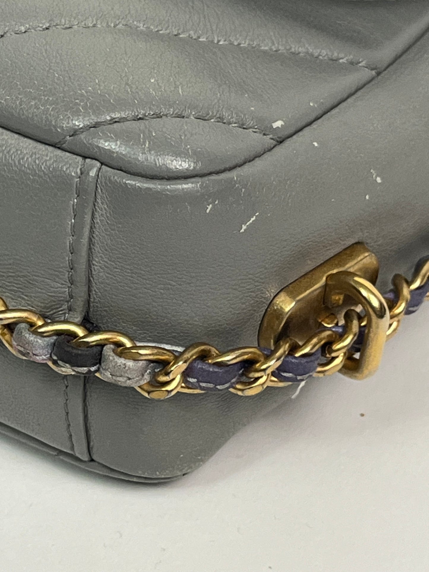 CHANEL Chain Around small rectangle chevron