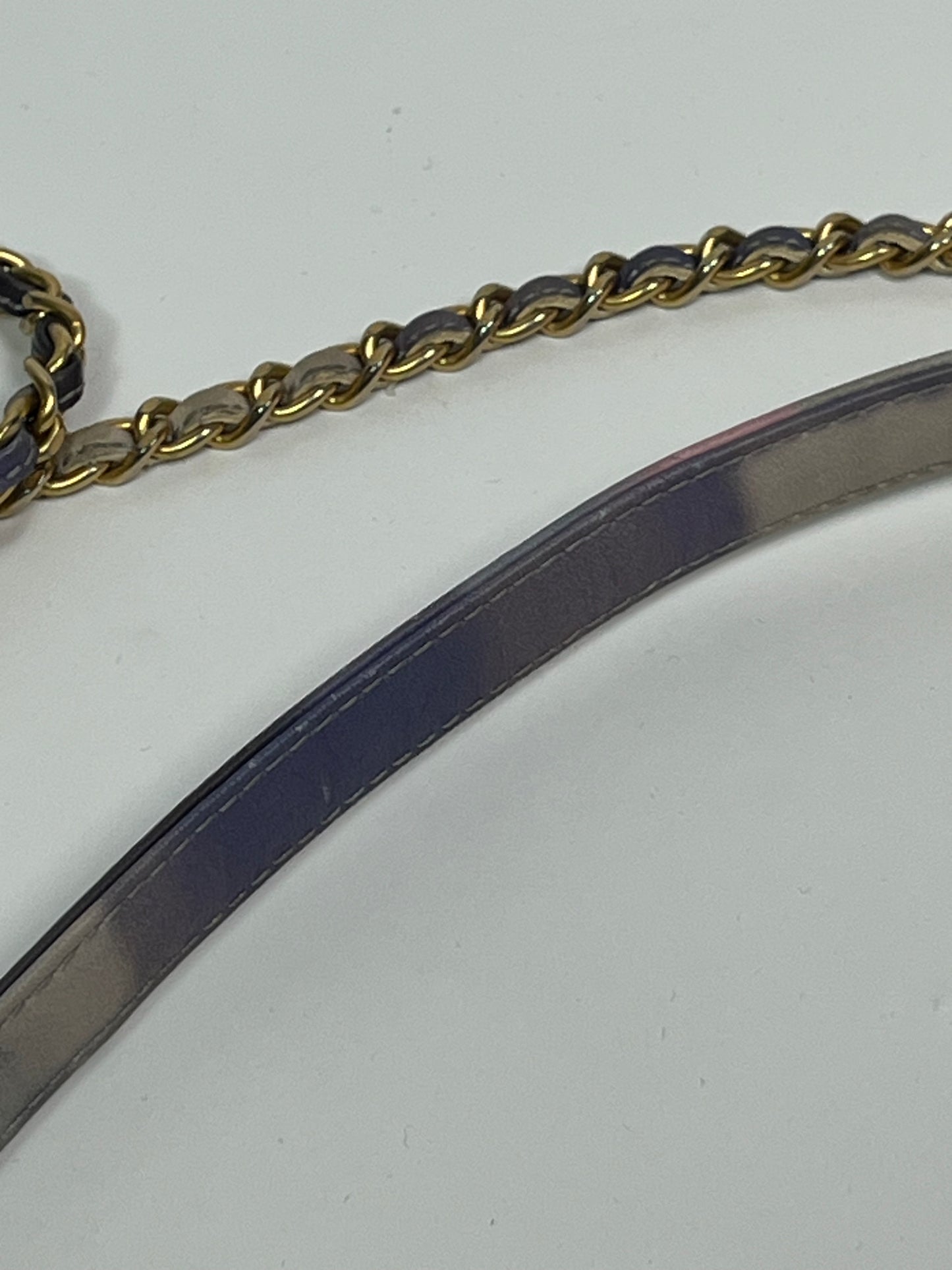 CHANEL Chain Around small rectangle chevron