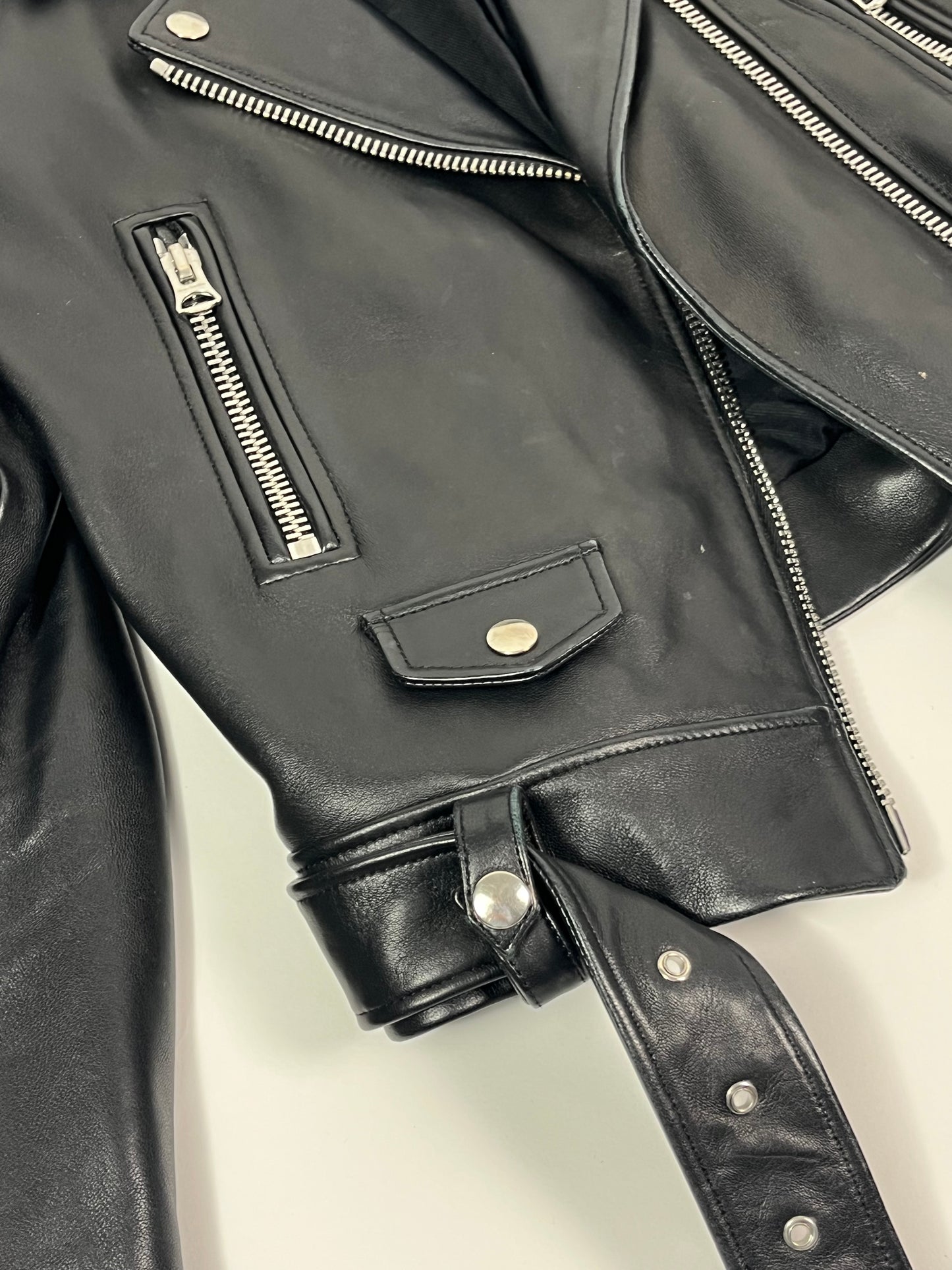 Acne Studios leather biker jacket