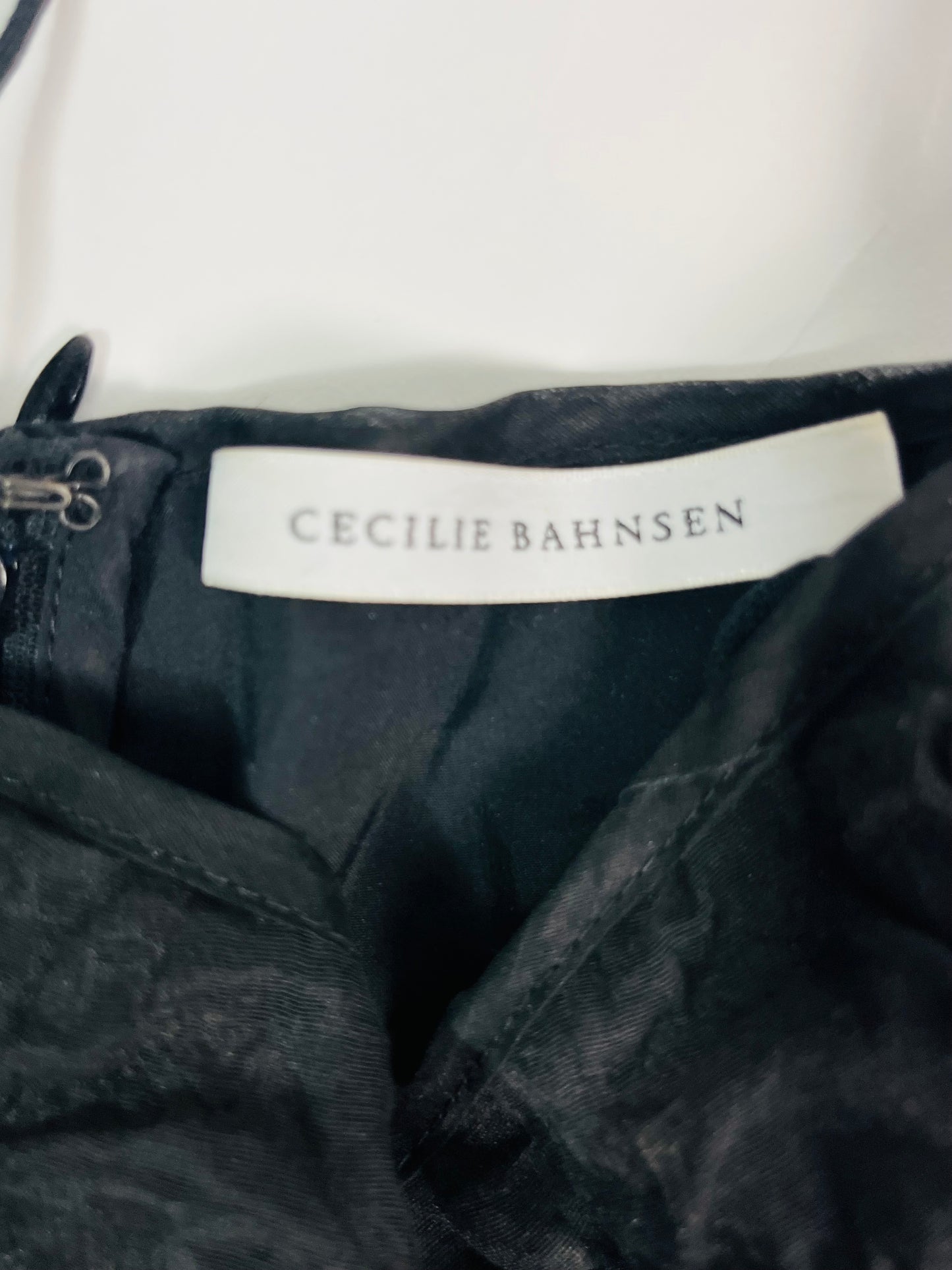 Cecilie Bahnsen black puffball dress