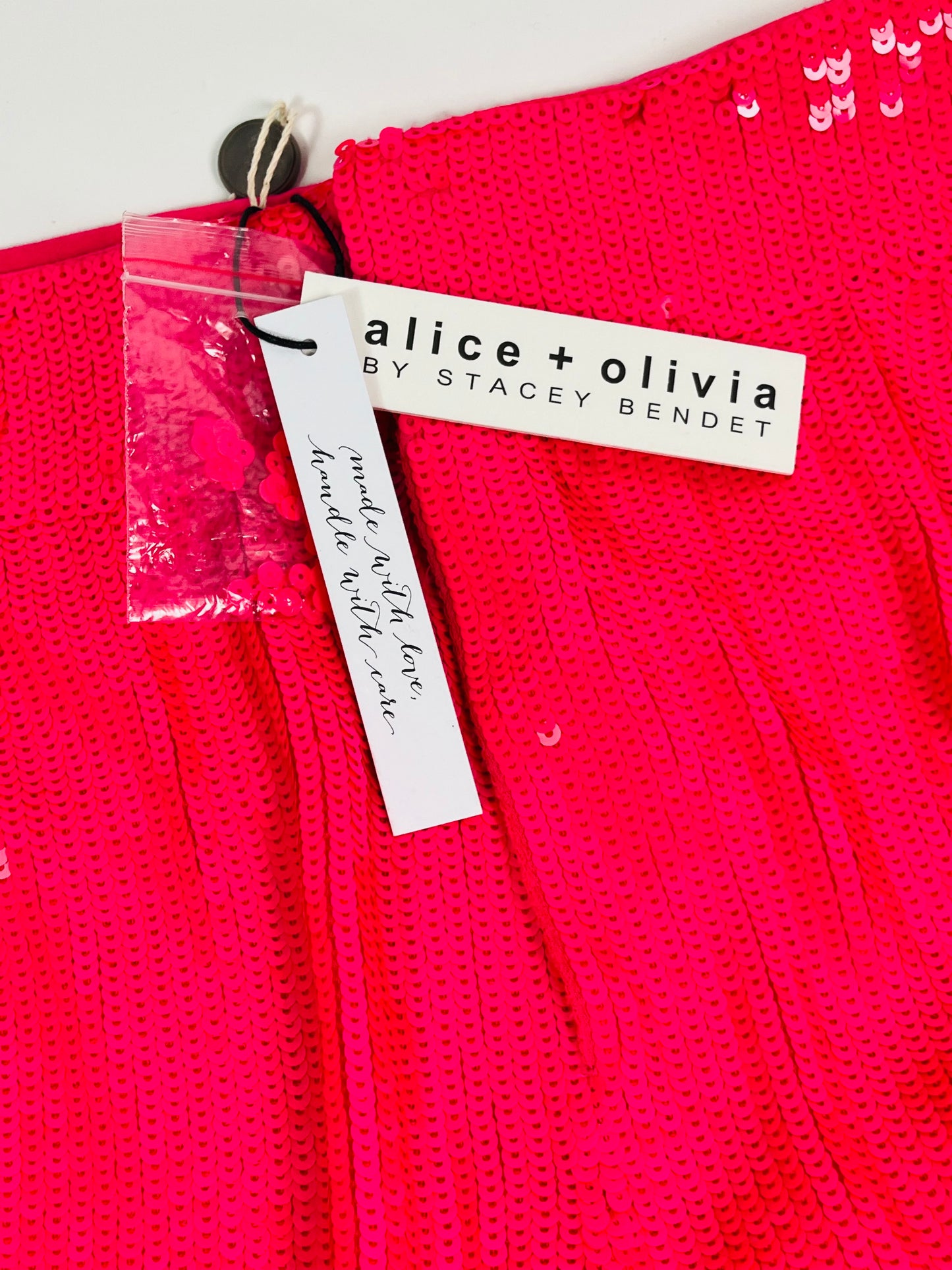 Alice&Olivia pink sequinned flares