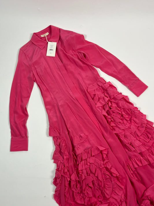 Ulla Johnson pink silk Gwen dress