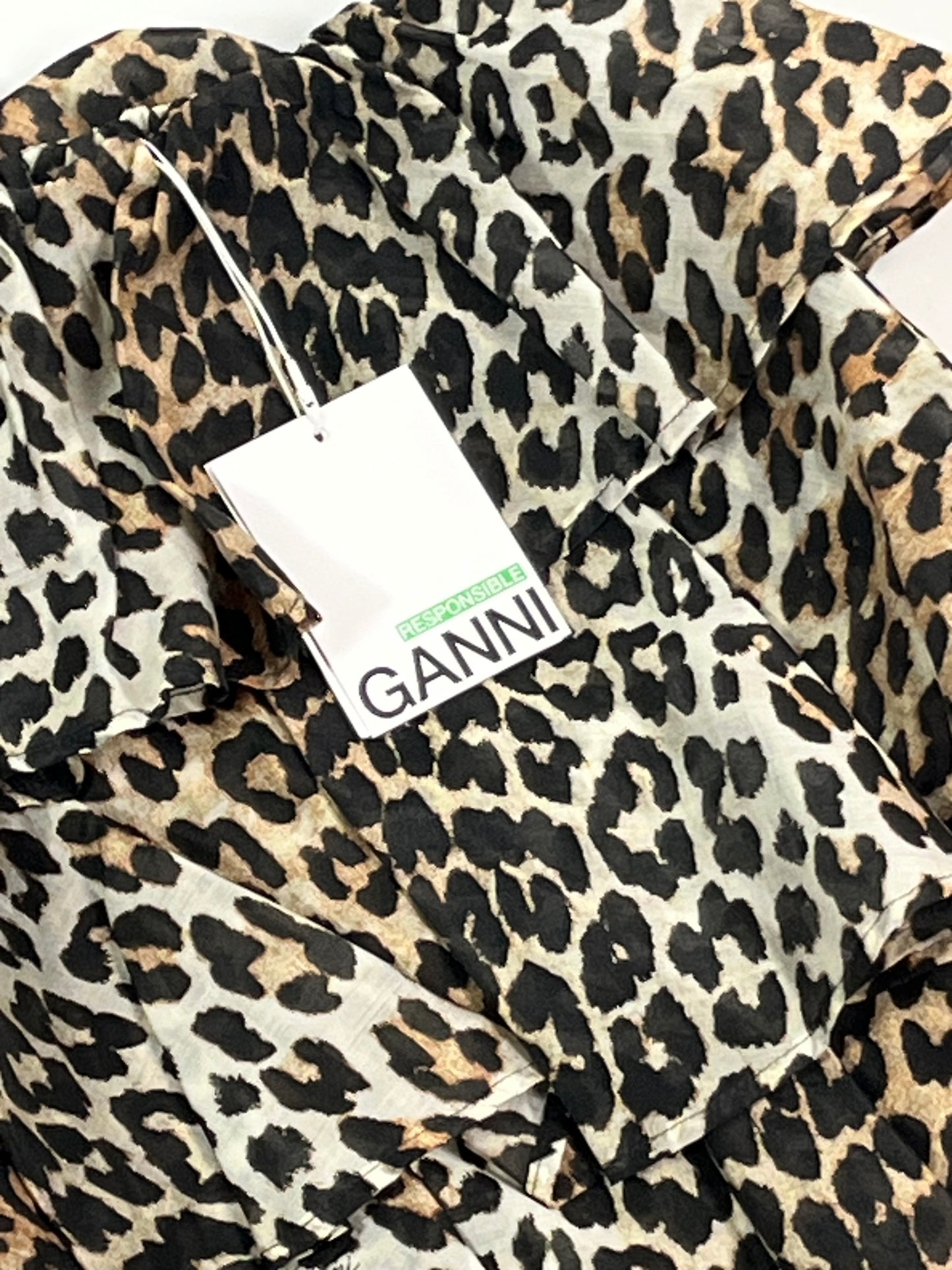 Ganni ruffle midi skirt