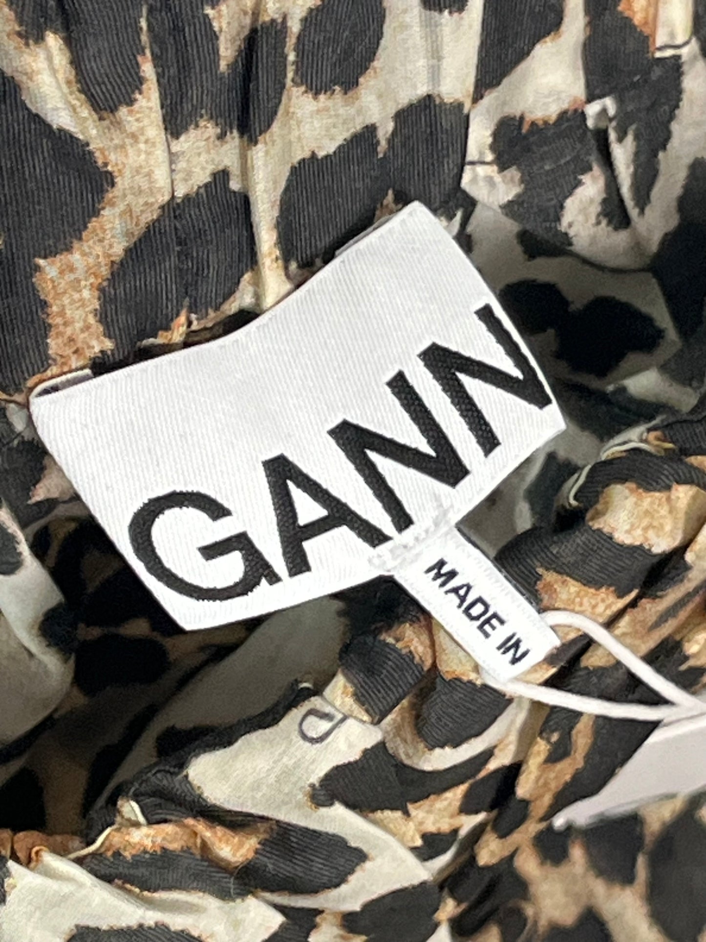 Ganni ruffle midi skirt