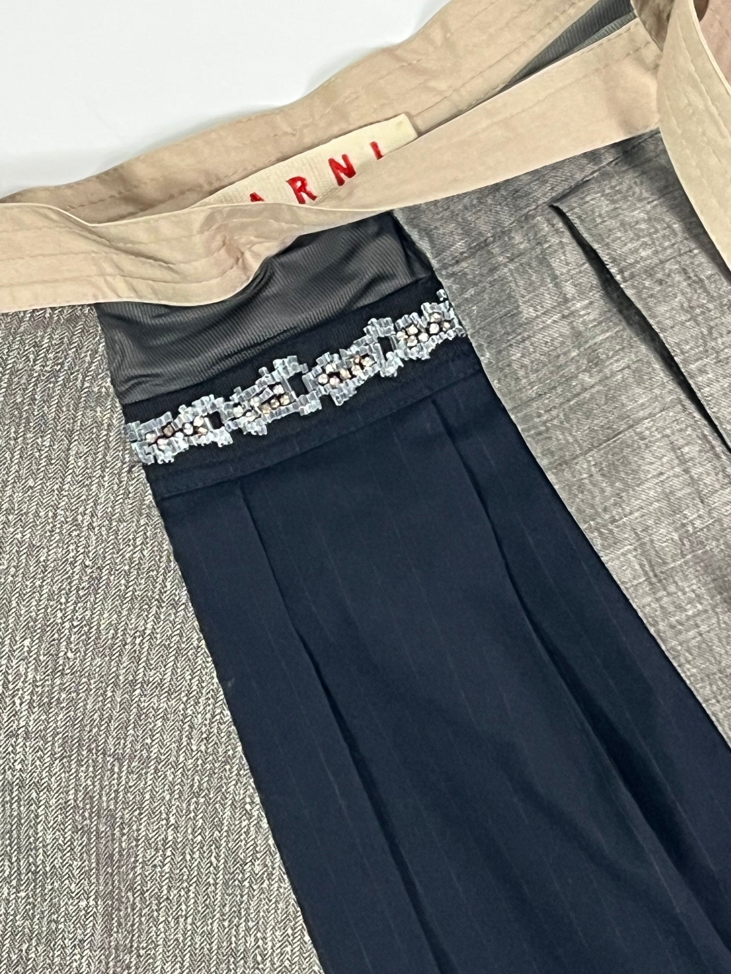 Marni panelled skirt