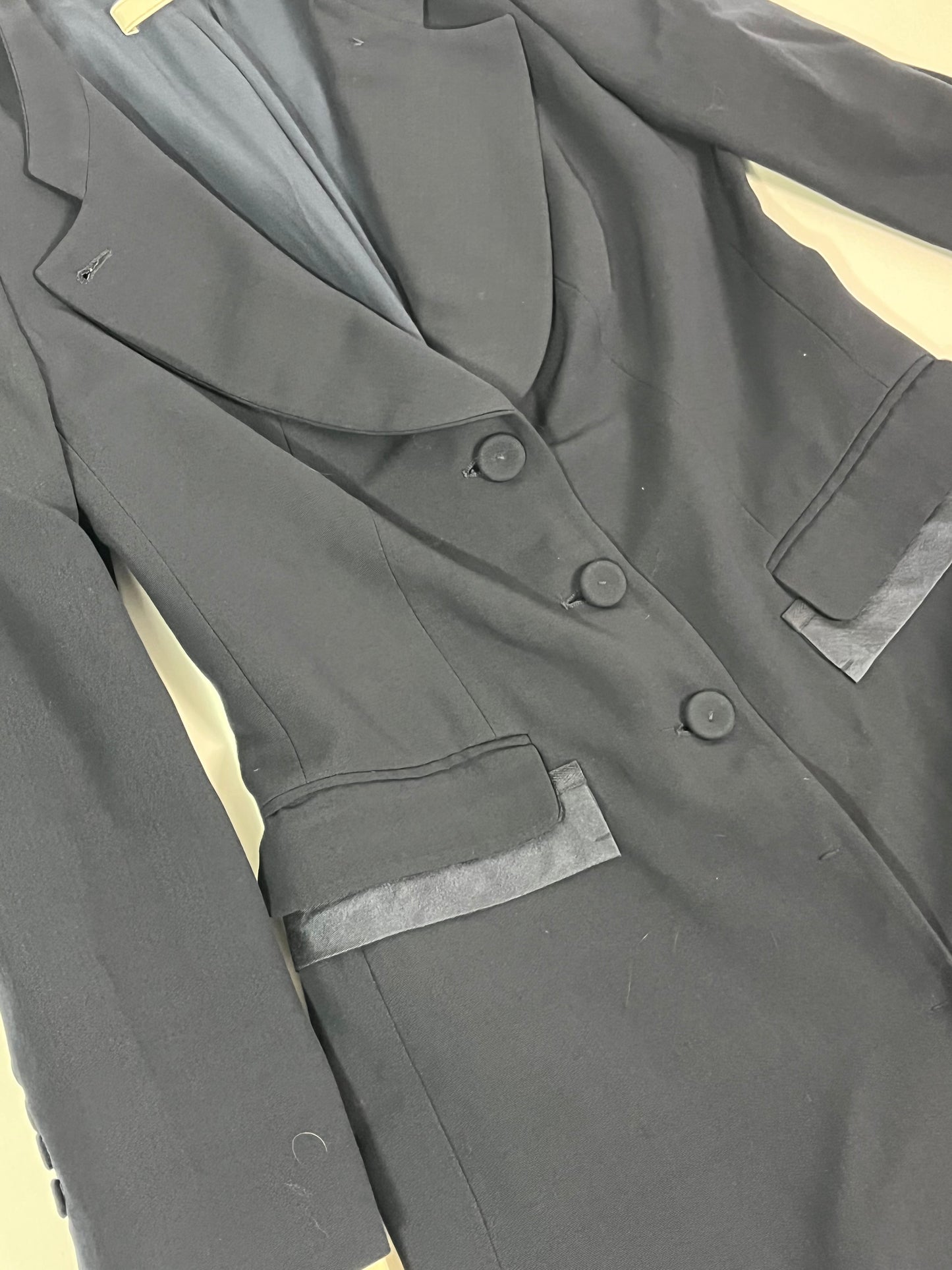 Prada navy crepe frock coat