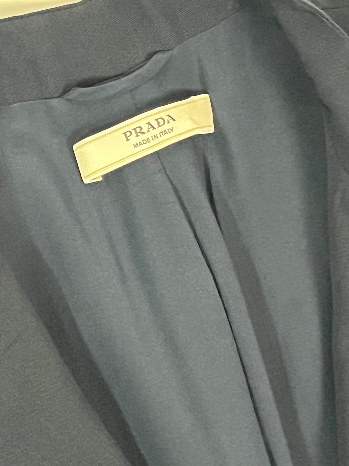 Prada navy crepe frock coat