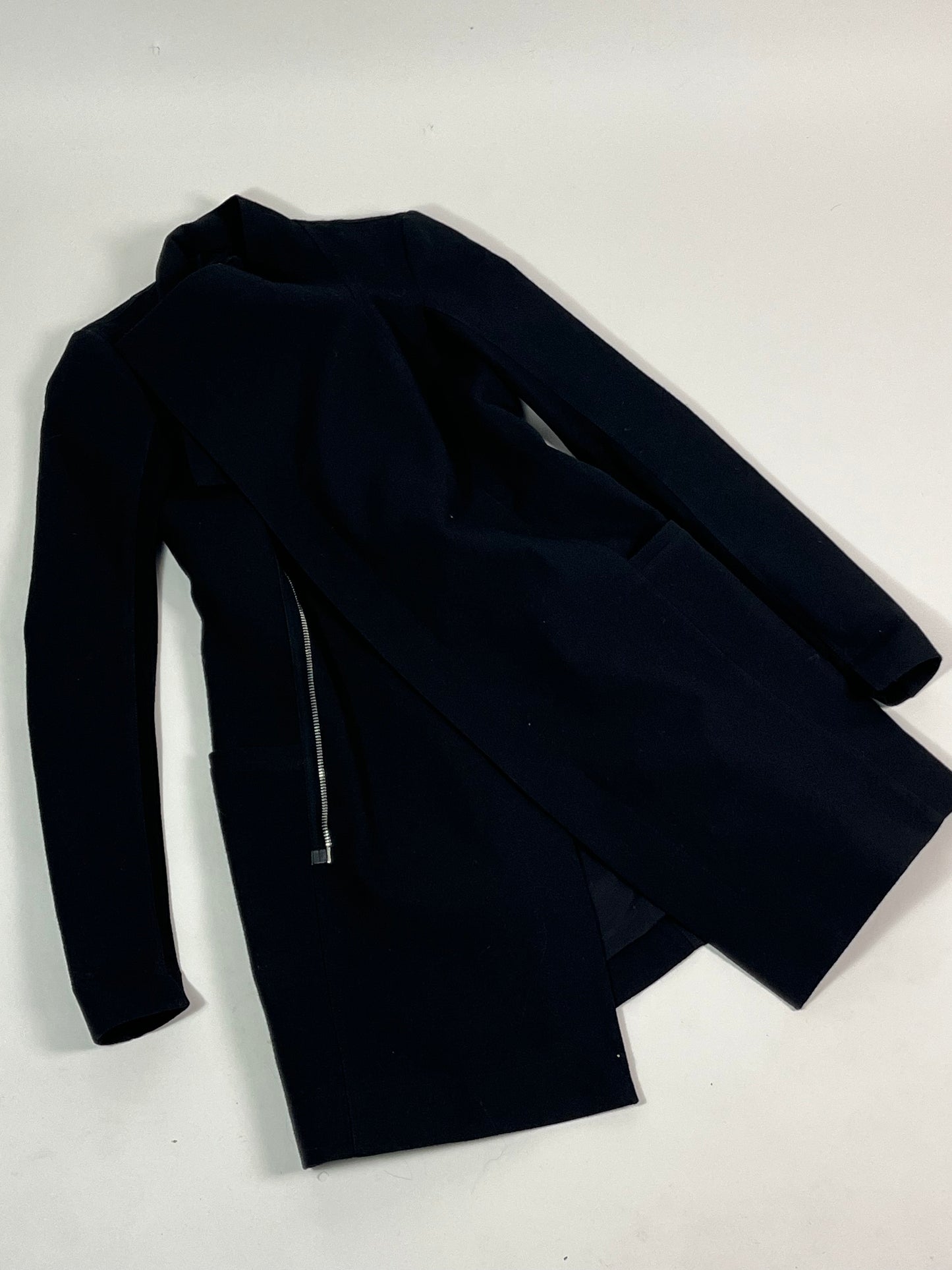 Rick Owens black wool coat