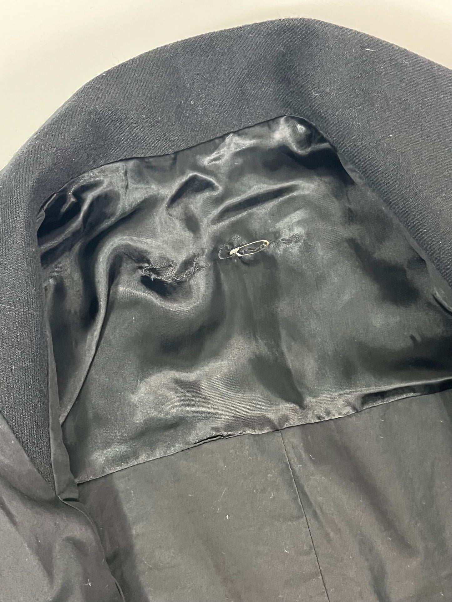 Rick Owens black wool coat