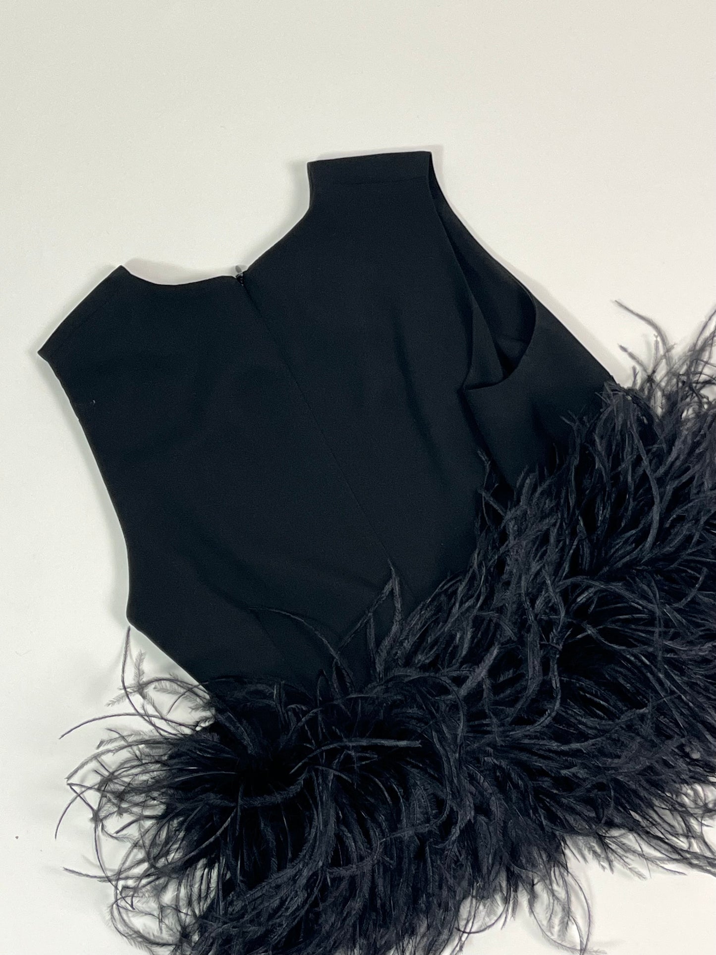 16 Arlington feather trim top