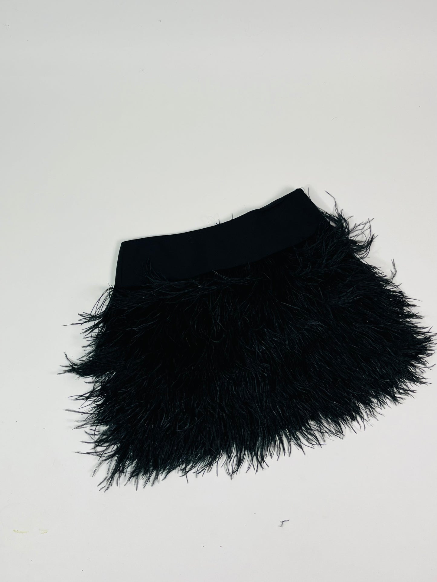 Tory burch ostrich feather trim skirt