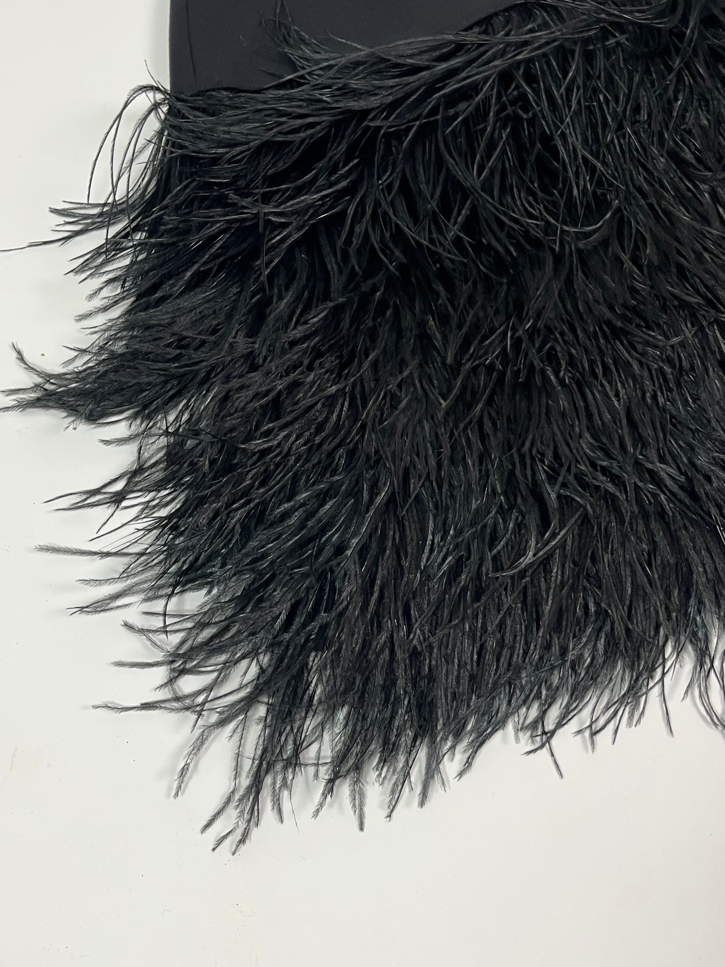 Tory burch ostrich feather trim skirt