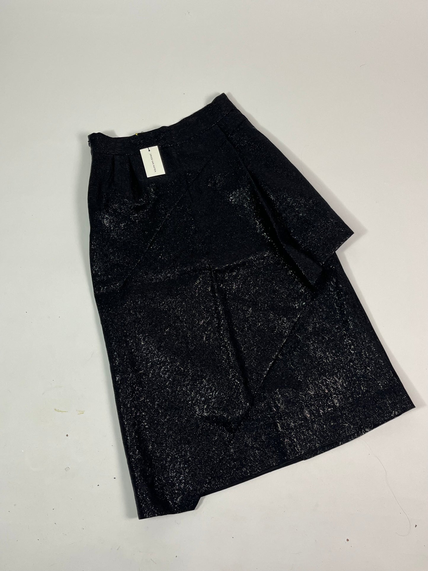 Dries Van Noten metallic midi skirt