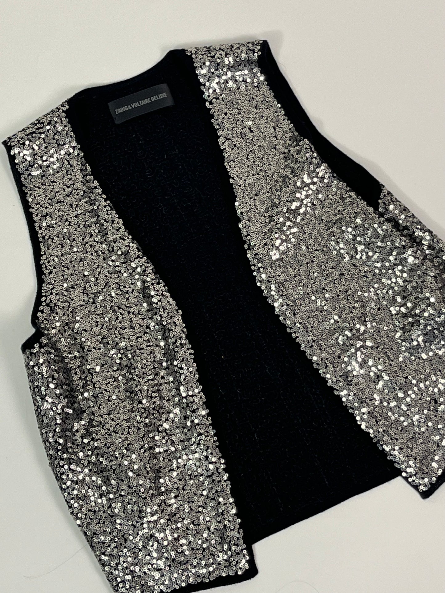 Zadig & Voltaire sequin waistcoat