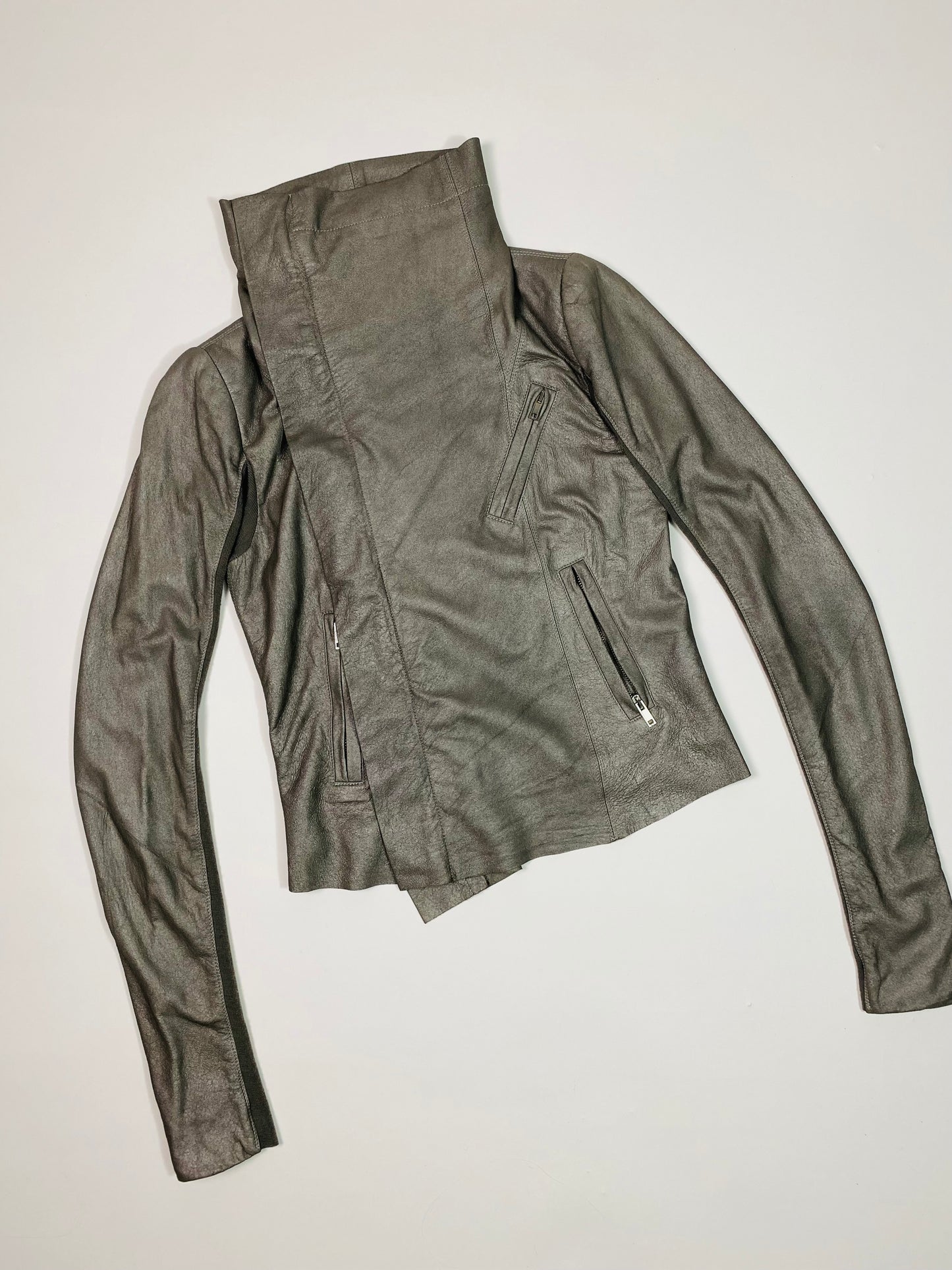 Rick Owens lambskin leather jacket