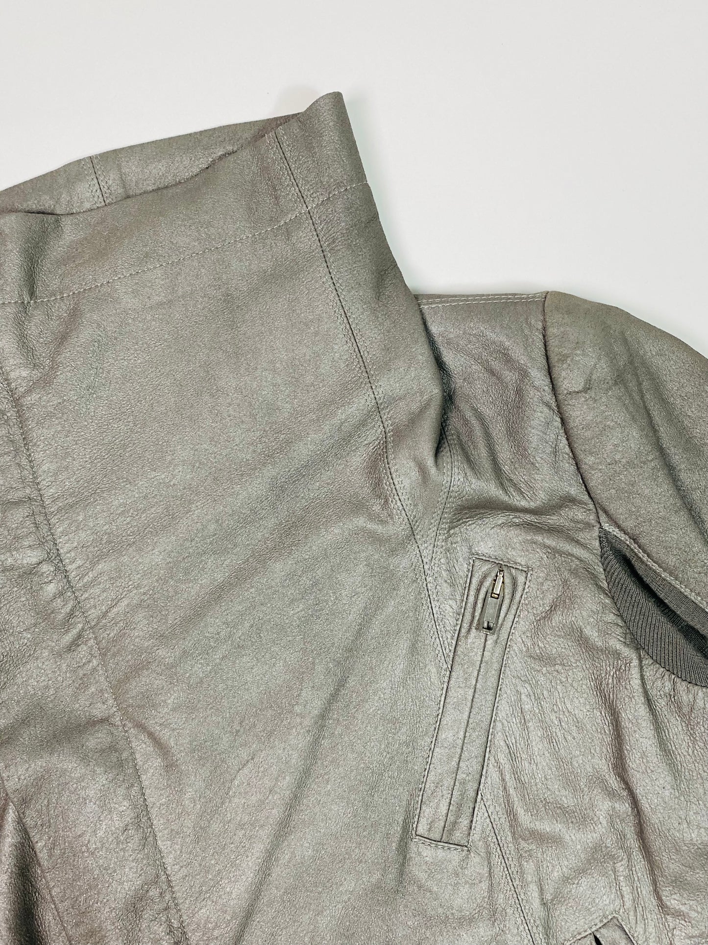 Rick Owens lambskin leather jacket