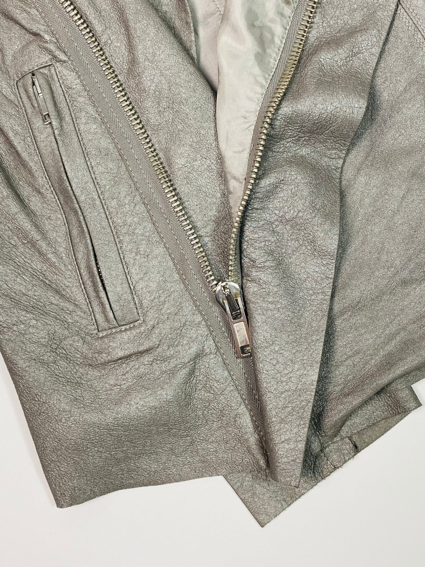 Rick Owens lambskin leather jacket