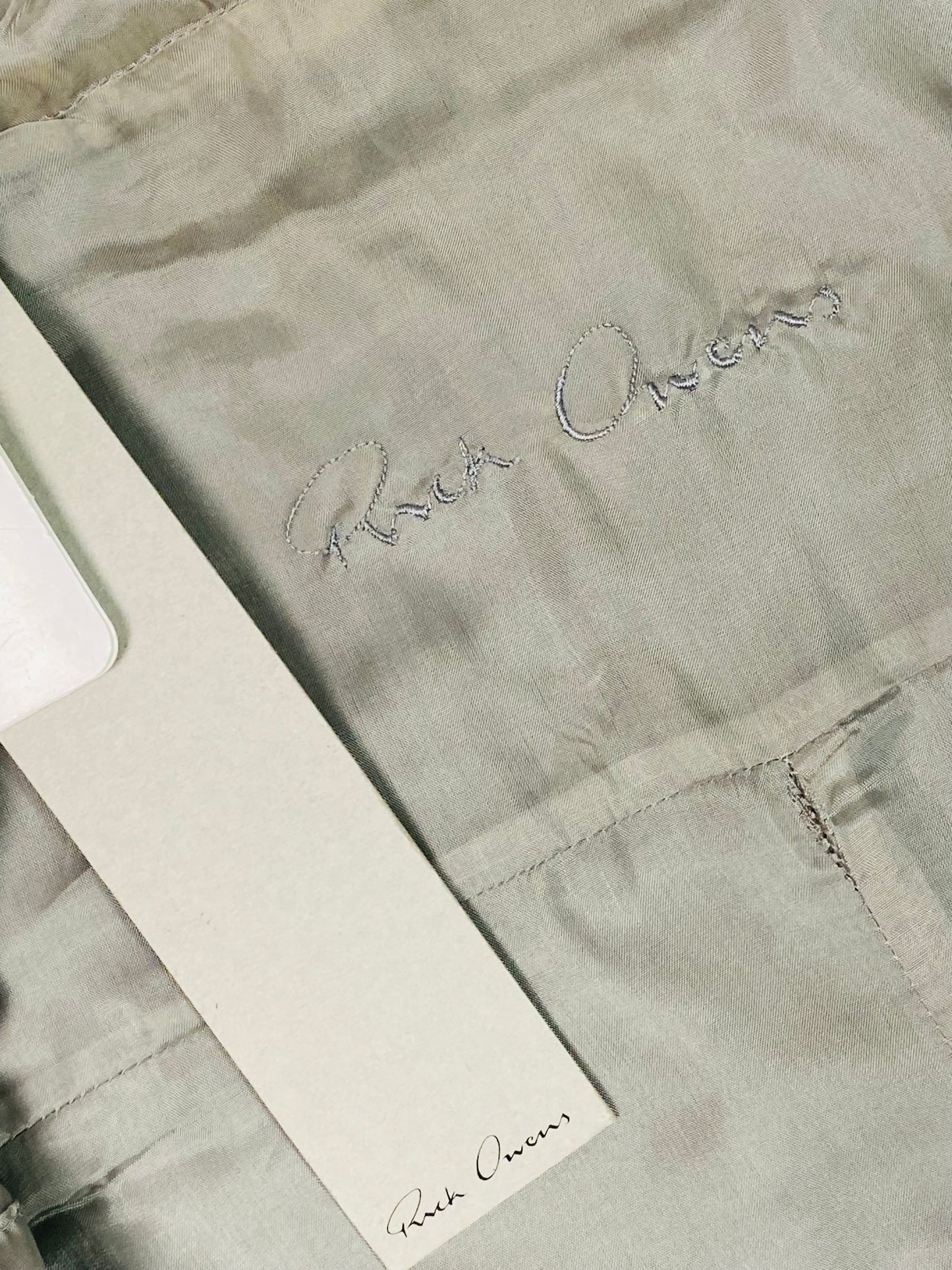 Rick Owens lambskin leather jacket