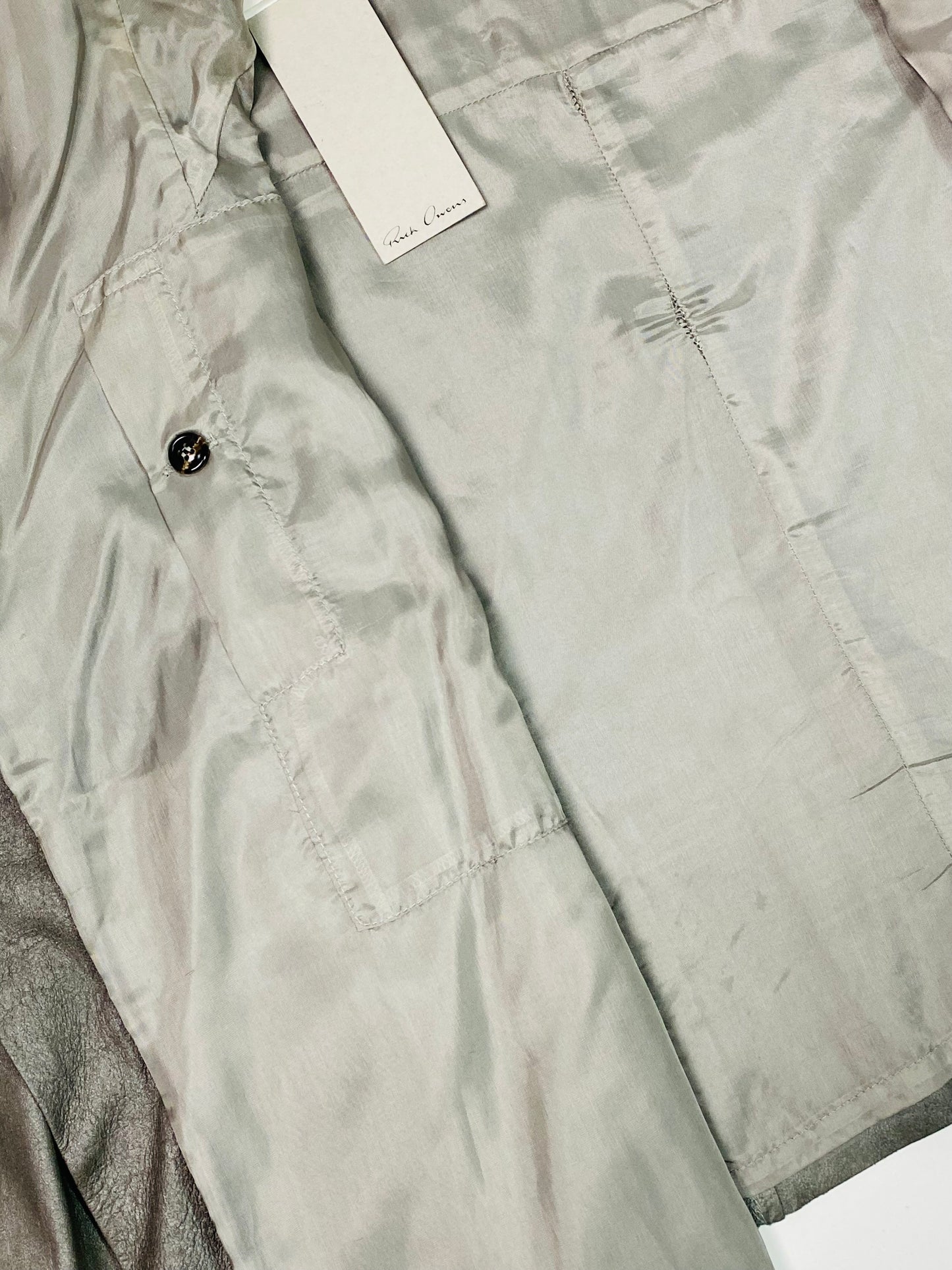 Rick Owens lambskin leather jacket