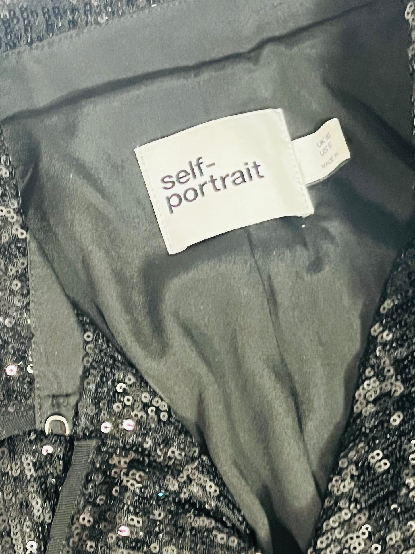 Self Portrait sequin coat