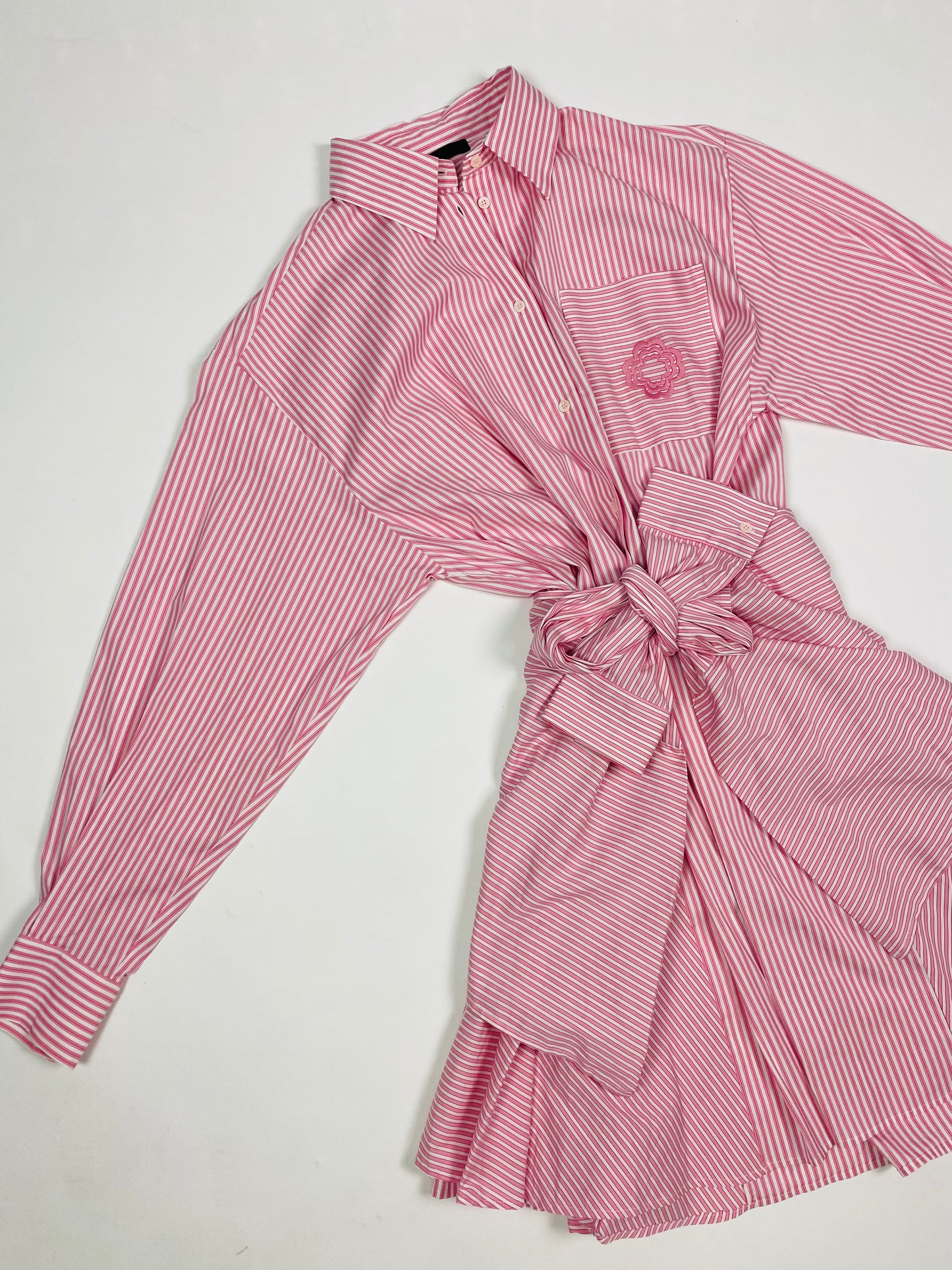 Maje striped shirt dress